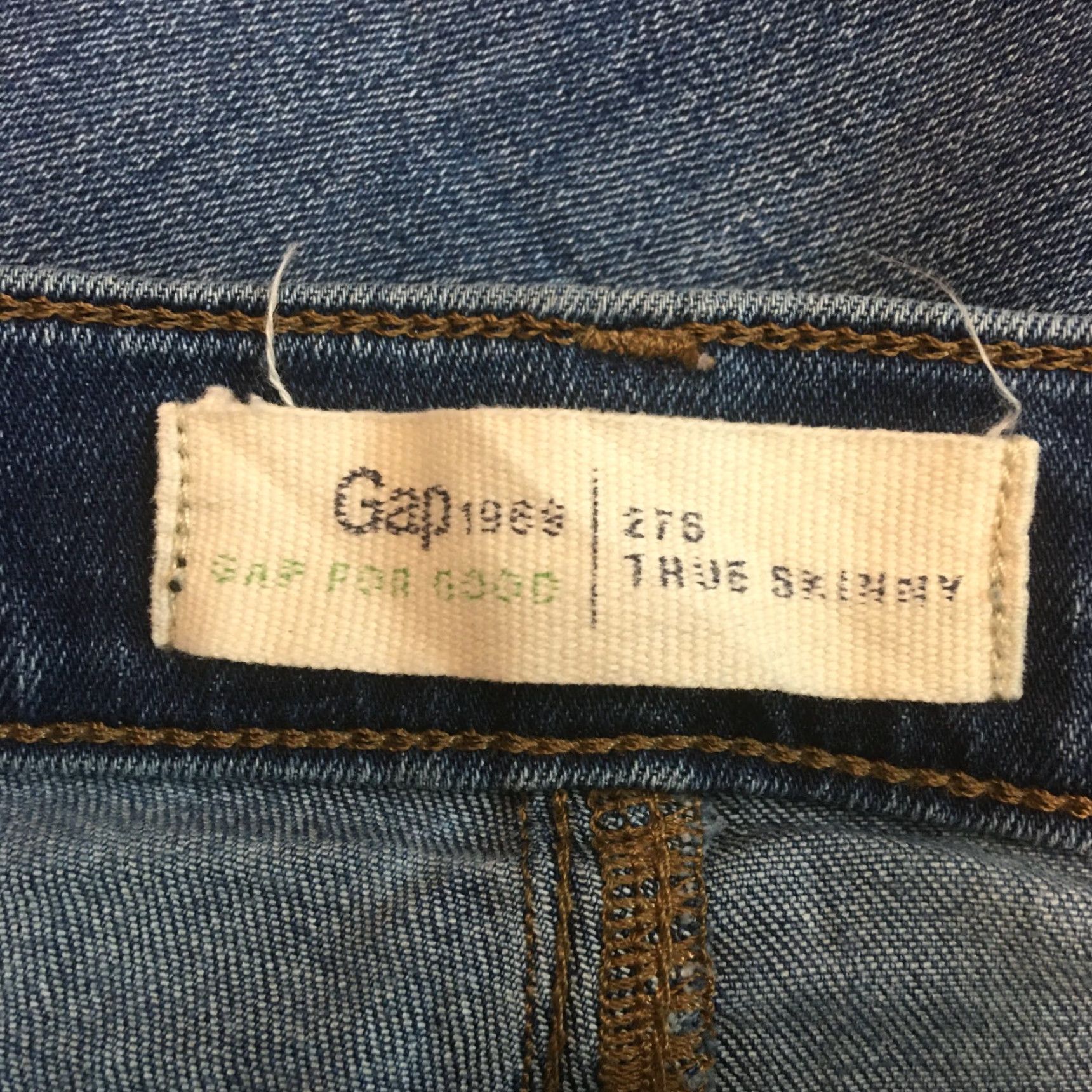Gap Gap Jeans Womens Casual Regular Straight Flat Front Blue Denim Size 27 Short Regular Women Mens? Size 27" / US 4 / IT 40 - 3 Thumbnail