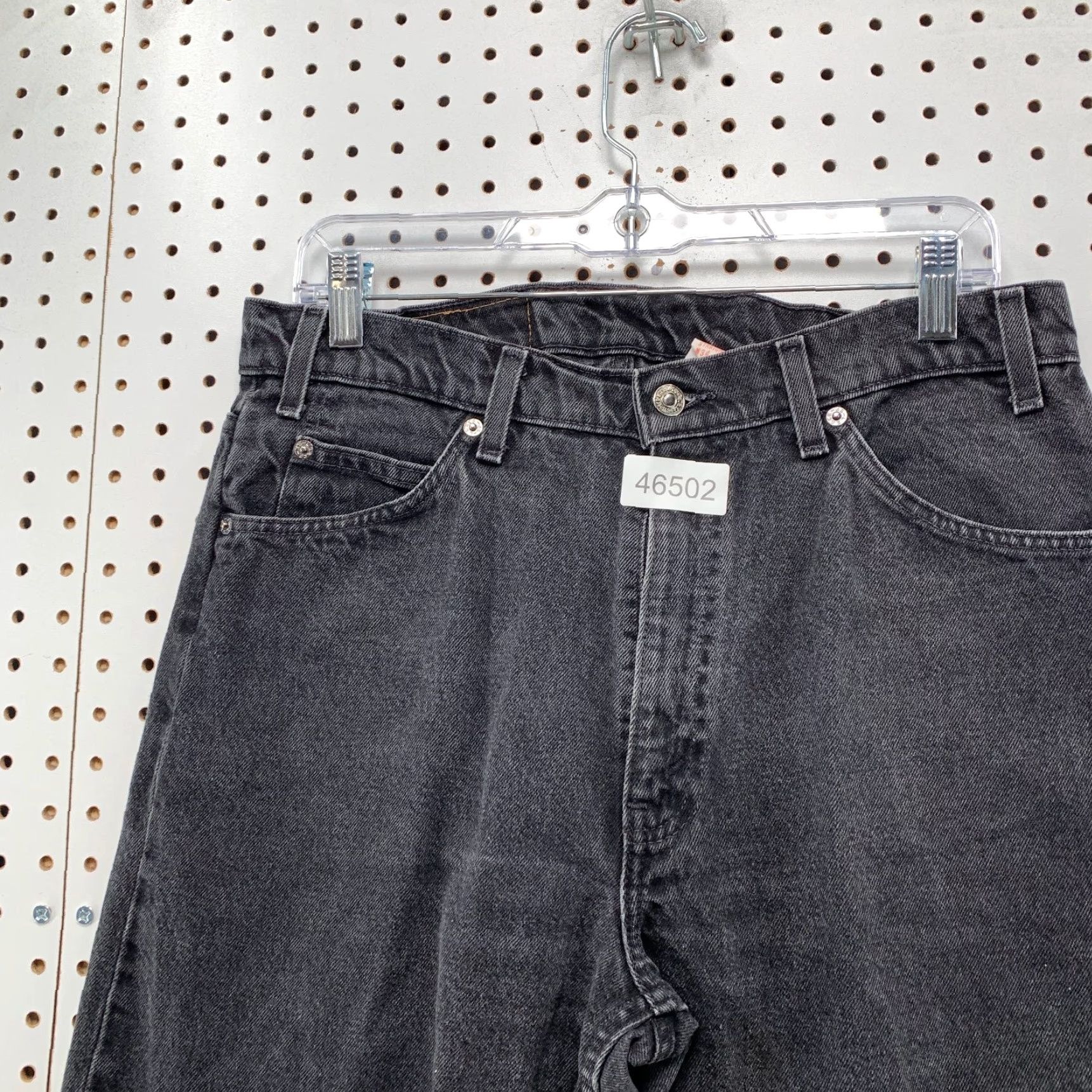 Levi's VINTAGE Levi's 505 Jeans 33x30 Black Denim 90s 5-Pocket Mens Regular Jeans 30 Inseam 34x30 Tag 90s Orange Tag Size US 33 - 7 Thumbnail