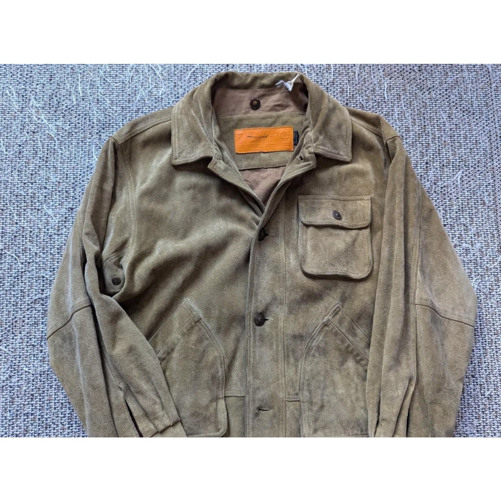 Timberland VINTAGE Timberland coat Leather Sportsman Brown Mens L 44 Split Suede Cowhide Parka Size US L / EU 52-54 / 3 - 5 Thumbnail