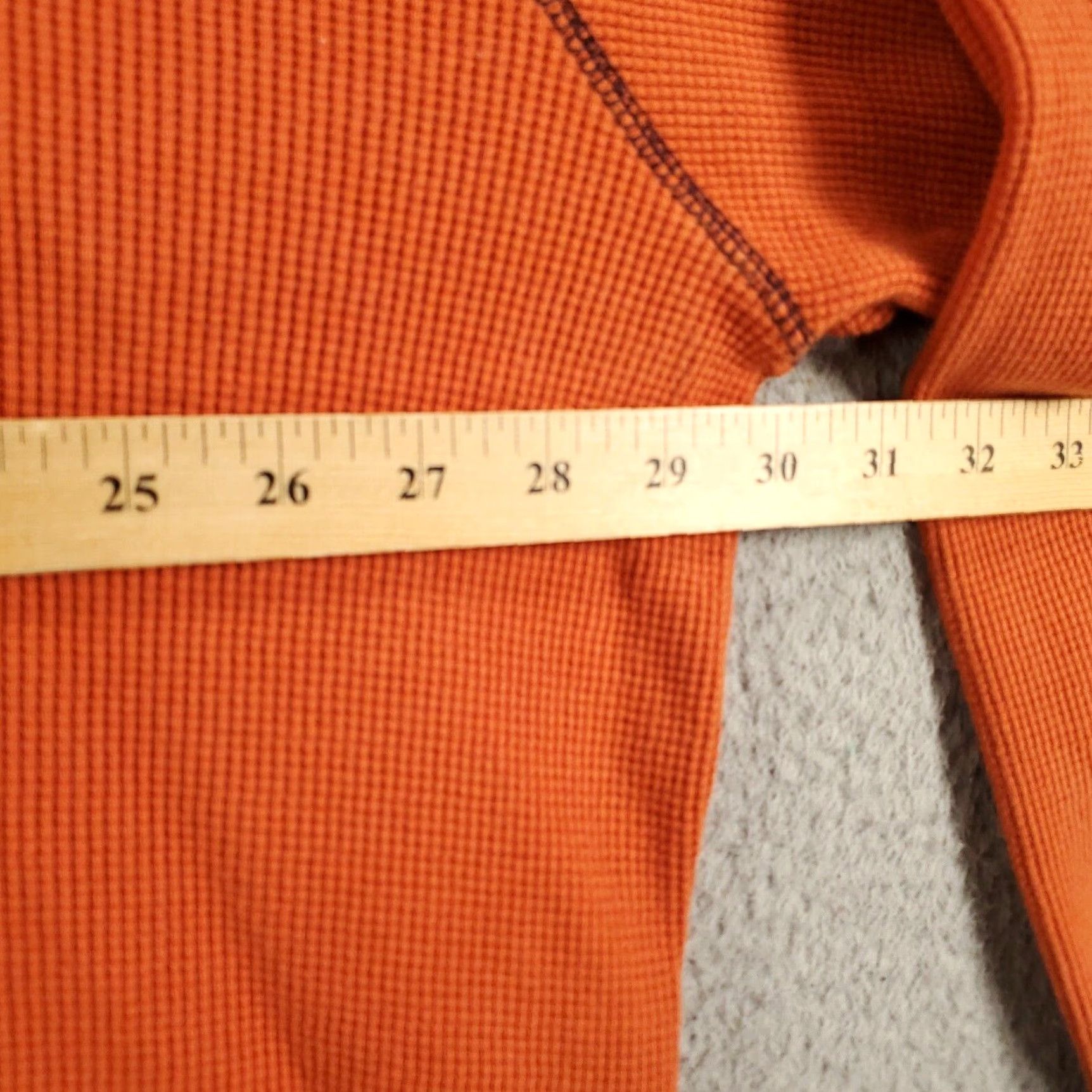 Vintage Cabelas Shirt Mens 2XL Orange Waffle Knit Thermal Henley Pullover Base Layer Size US XXL / EU 58 / 5 - 3 Thumbnail
