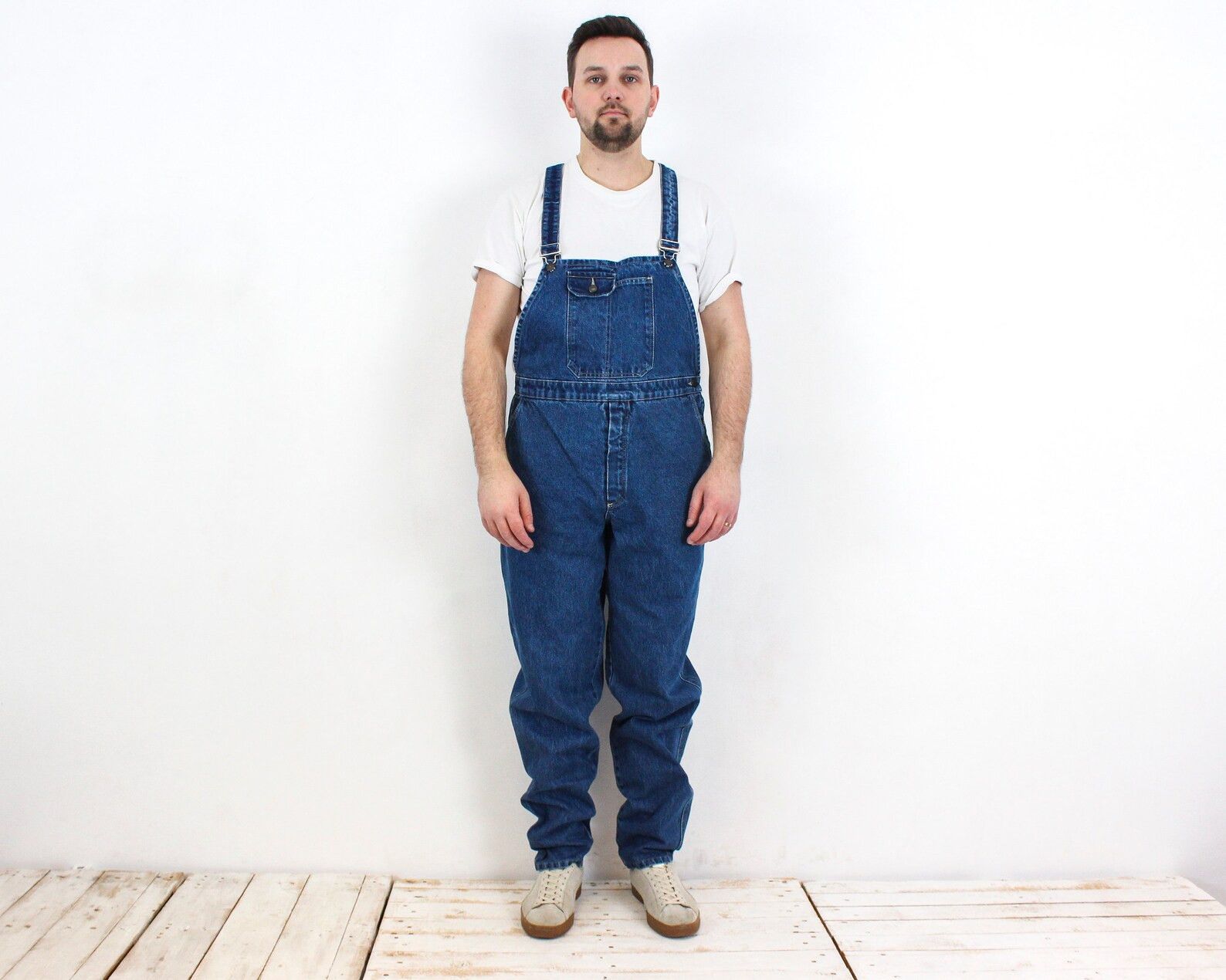 Vintage Workwear XL Dungarees Bibs Denim Overalls Jumpsuit Utility Size US 38 / EU 54 - 1 Thumbnail