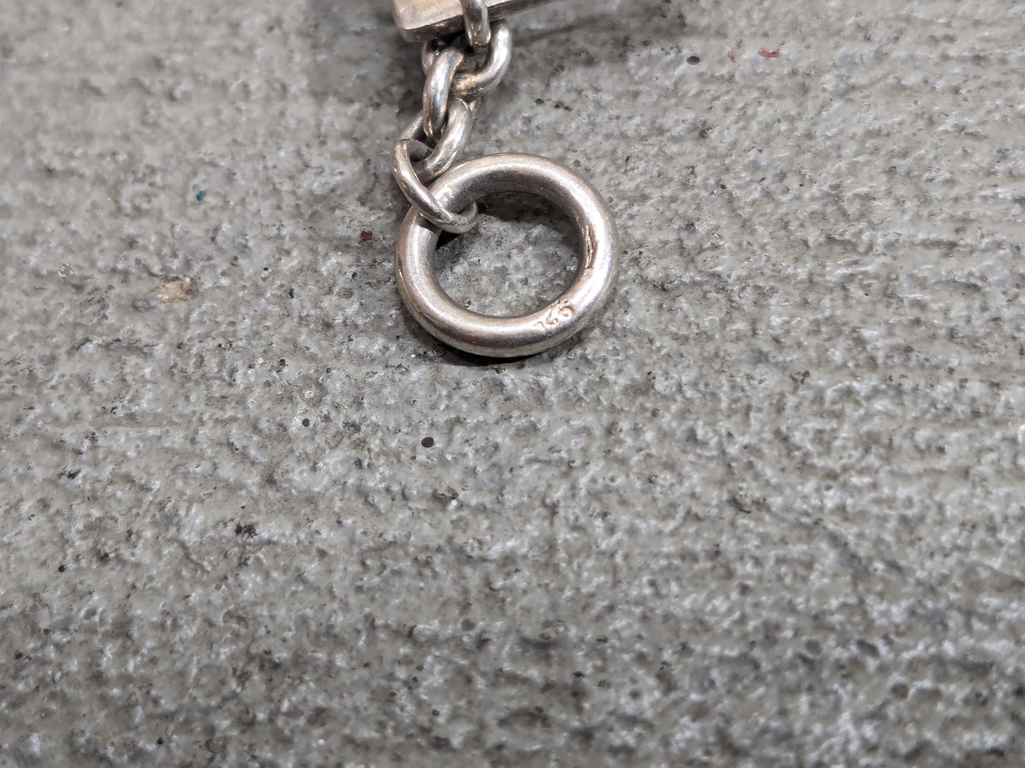 Sterling Silver Vintage Sterling Silver Bracelet Square Chain Size ONE SIZE - 8 Thumbnail