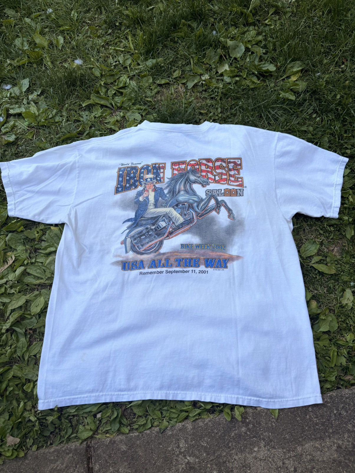 Vintage Y2K 2001 Iron Horse Saloon tee Size XL Size US XL / EU 56 / 4 - 1 Thumbnail