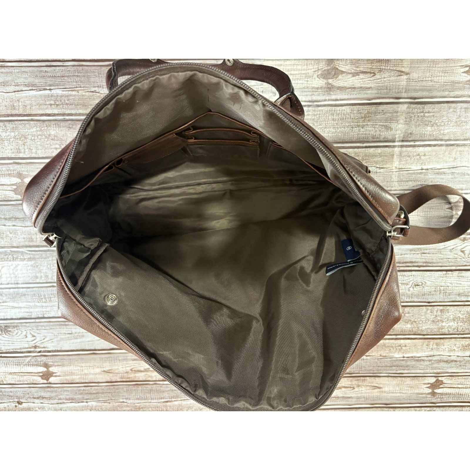 Polo Ralph Lauren Polo Ralph Lauren Leather Canvas Heritage Logo Messenger Lap Size ONE SIZE - 7 Thumbnail