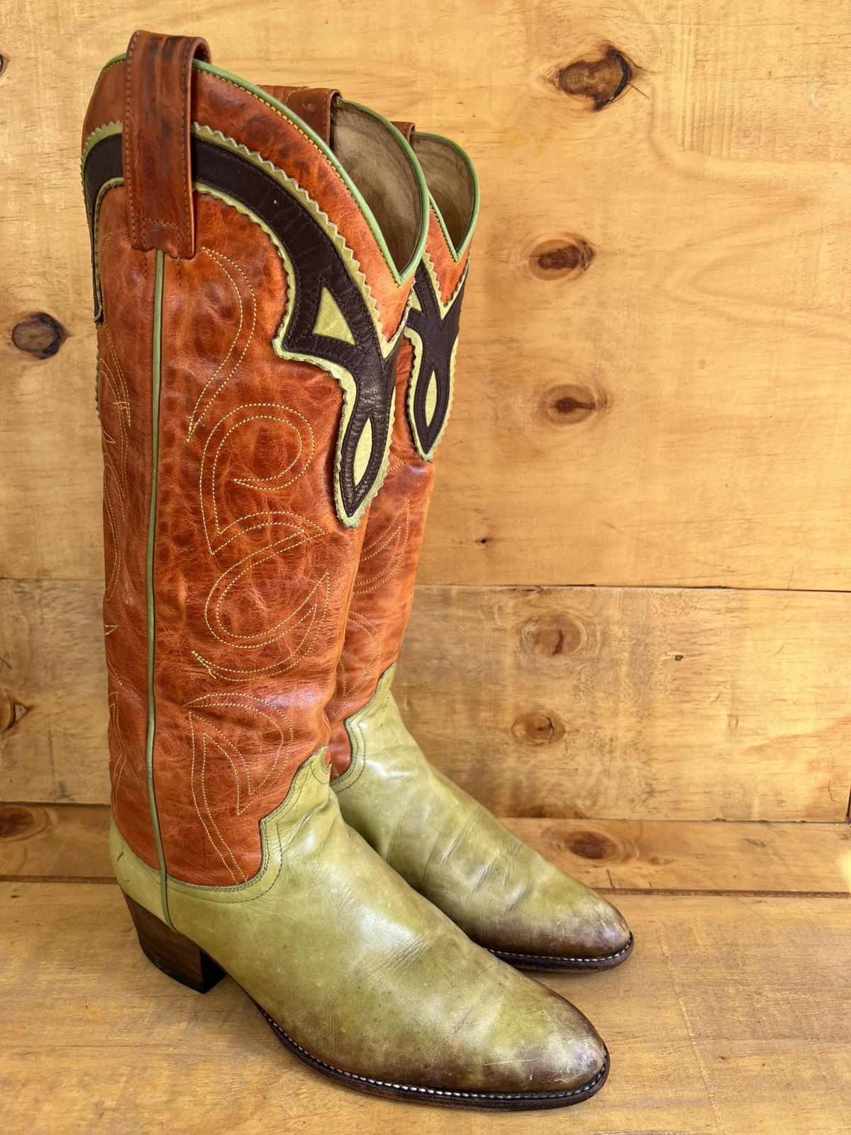Sendra × Vintage Sendra Vintage Cowboy Boots Mens US 8 | EU 41 / UK 7.5 Size US 8 / IT 38 - 6 Thumbnail