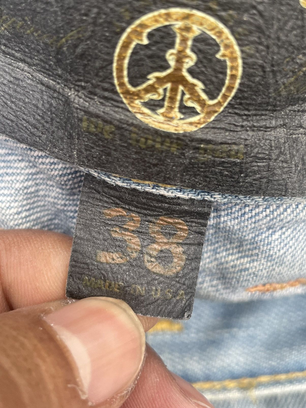 Other Vintage People For Peace Faded Distresed Size US 40 / EU 56 - 21 Thumbnail