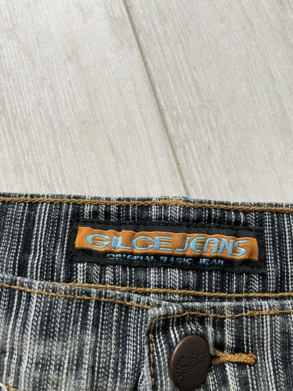 Japanese Brand Vintage Flared Bootcut 90’s GLCE Denim Jeans Japan RARE Size 27" / US 4 / IT 40 - 7 Thumbnail