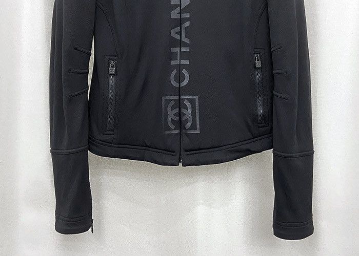 Chanel CHANEL Logo Racing Zip-Up Jacket Size M / US 6-8 / IT 42-44 - 3 Thumbnail