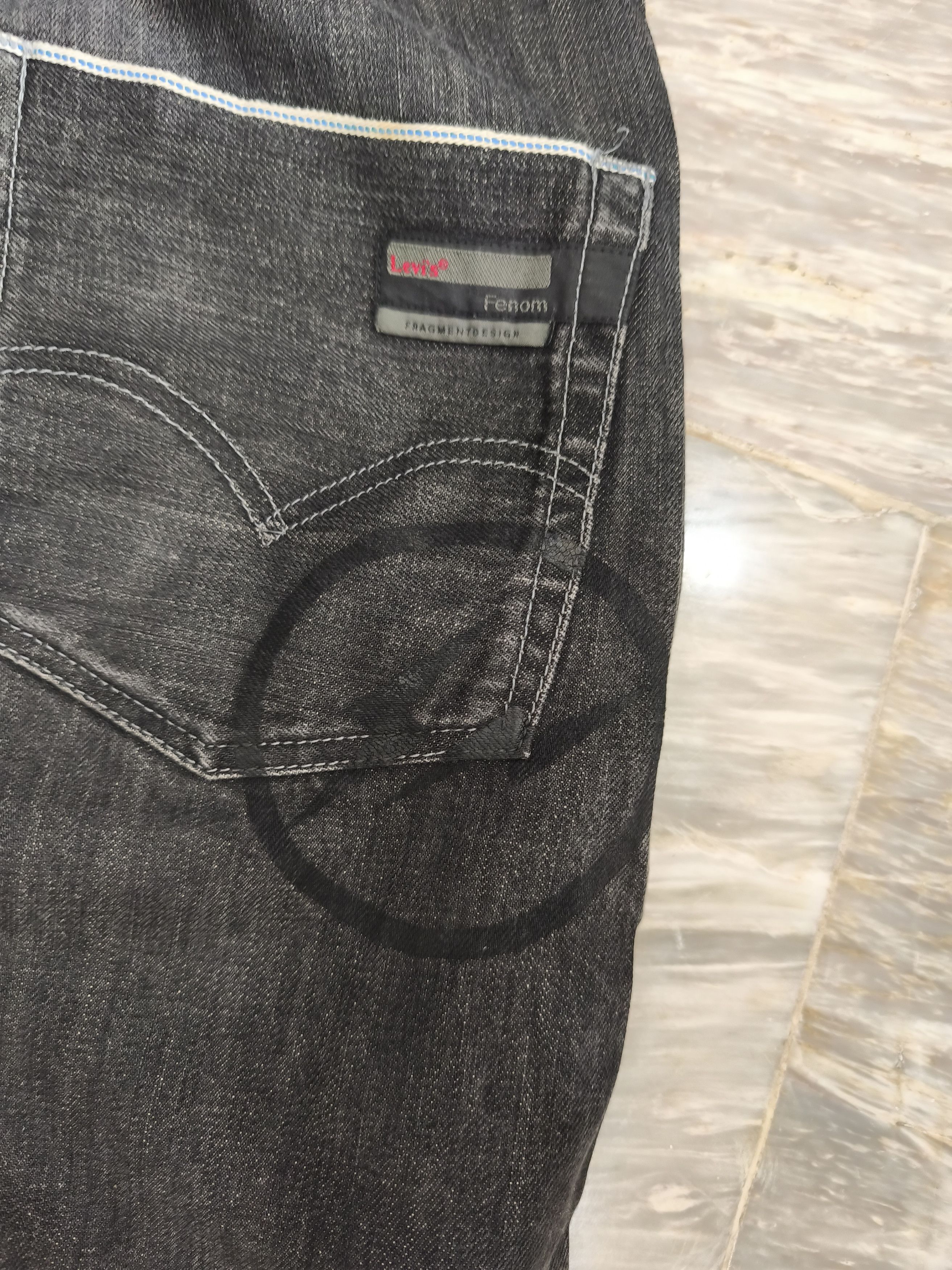 Fragment Design × Levi's Levis Fenom Fragment Swarovski Selvedge Pants Size US 32 / EU 48 - 6 Thumbnail