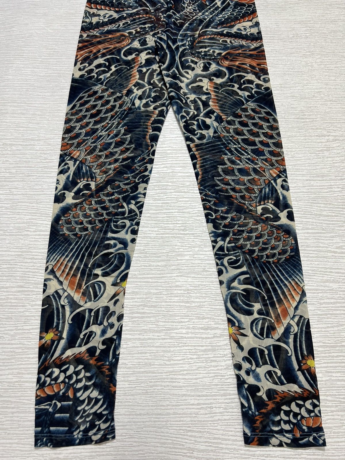 Jean Paul Gaultier Jean Paul Gaultier X Target Koi Fish Mesh Tattoo Leggings Size 23" - 12 Thumbnail
