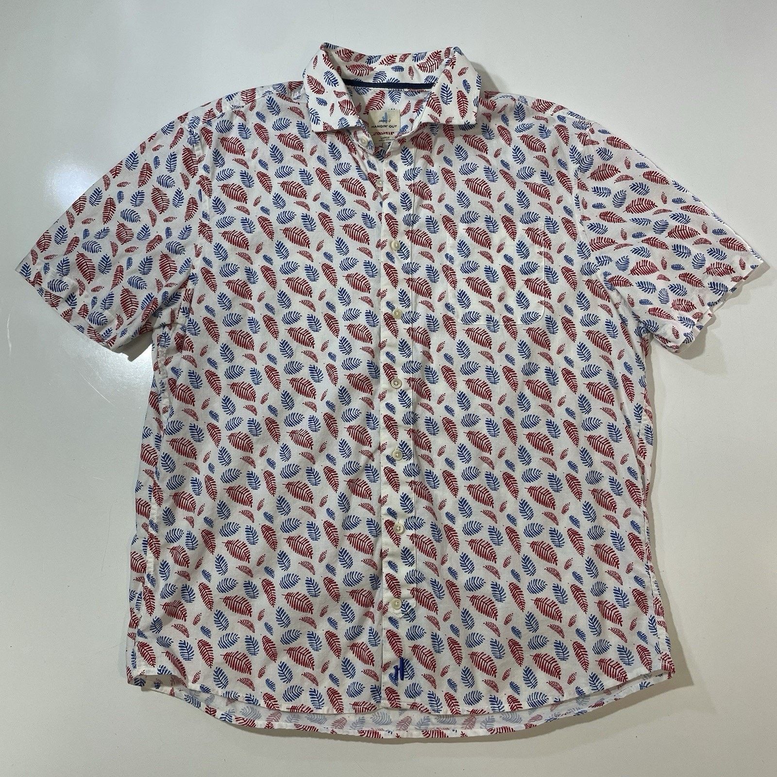 johnnie-O JOHNNIE-O OCEANO PRINTED POLO WHITE Large Leaf Print Size US L / EU 52-54 / 3 - 1 Thumbnail