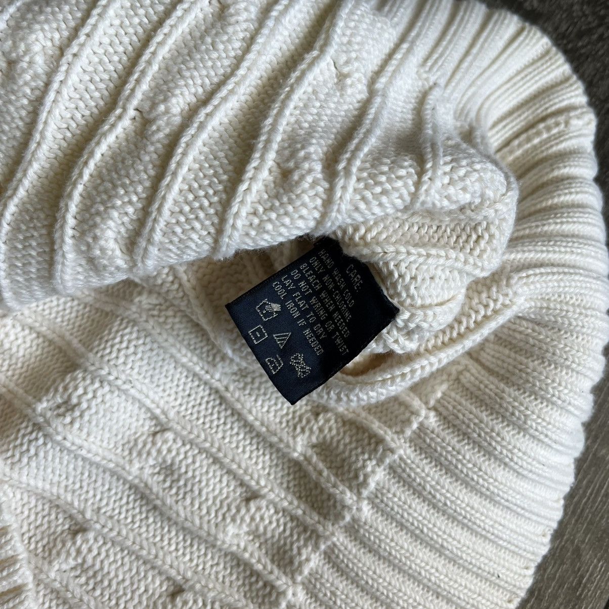 Polo Ralph Lauren Vintage 1990s Polo Ralph Lauren Logo Cable Knit Rope Sweater Size XL / US 12-14 / IT 48-50 - 5 Thumbnail