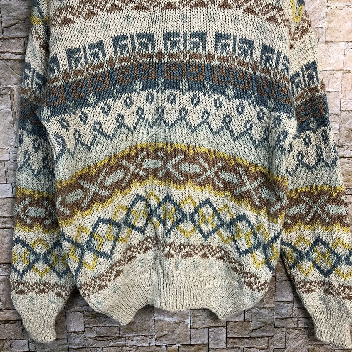 Homespun Knitwear Us Sport Cream vintage art sweatshirt Knitwear #A265 Size US S / EU 44-46 / 1 - 3 Thumbnail