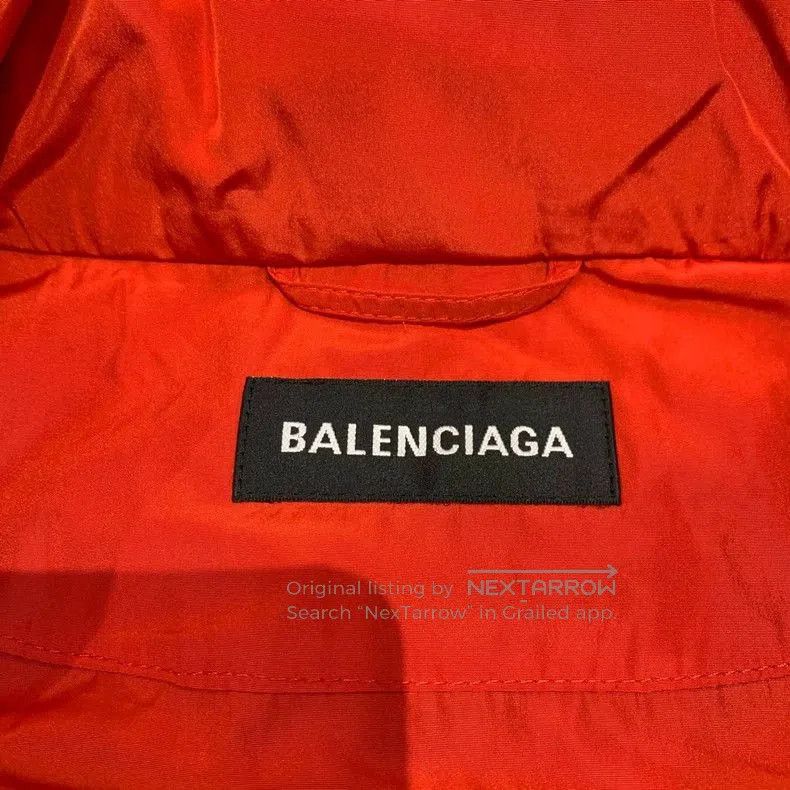 Balenciaga Balenciaga Red Embroidered Logo Jacket. Size US M / EU 48-50 / 2 - 3 Thumbnail