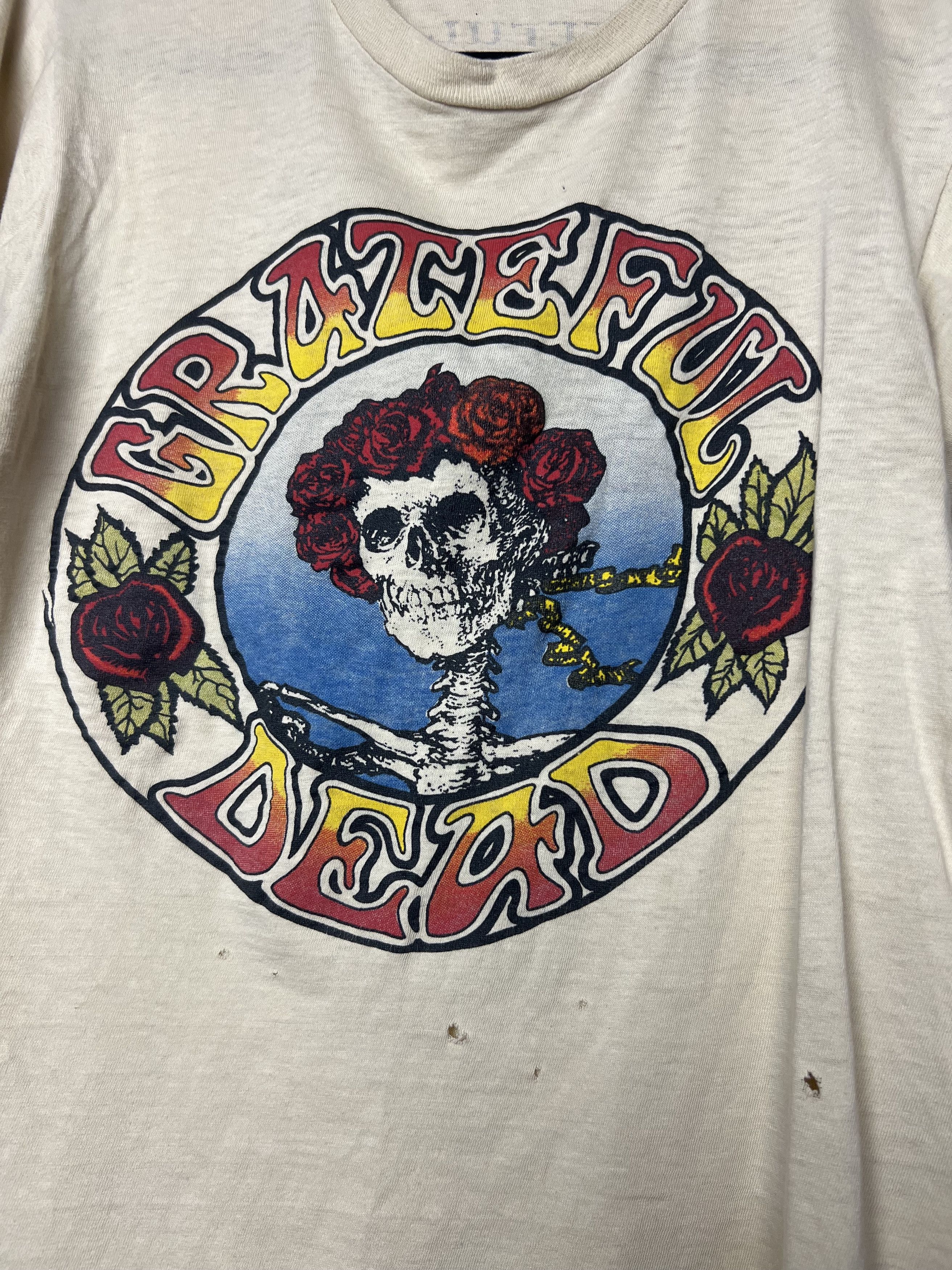 Grateful Dead Vintage 1975 Grateful Dead Garris Graphic Band T-shirt Size US S / EU 44-46 / 1 - 2 Thumbnail