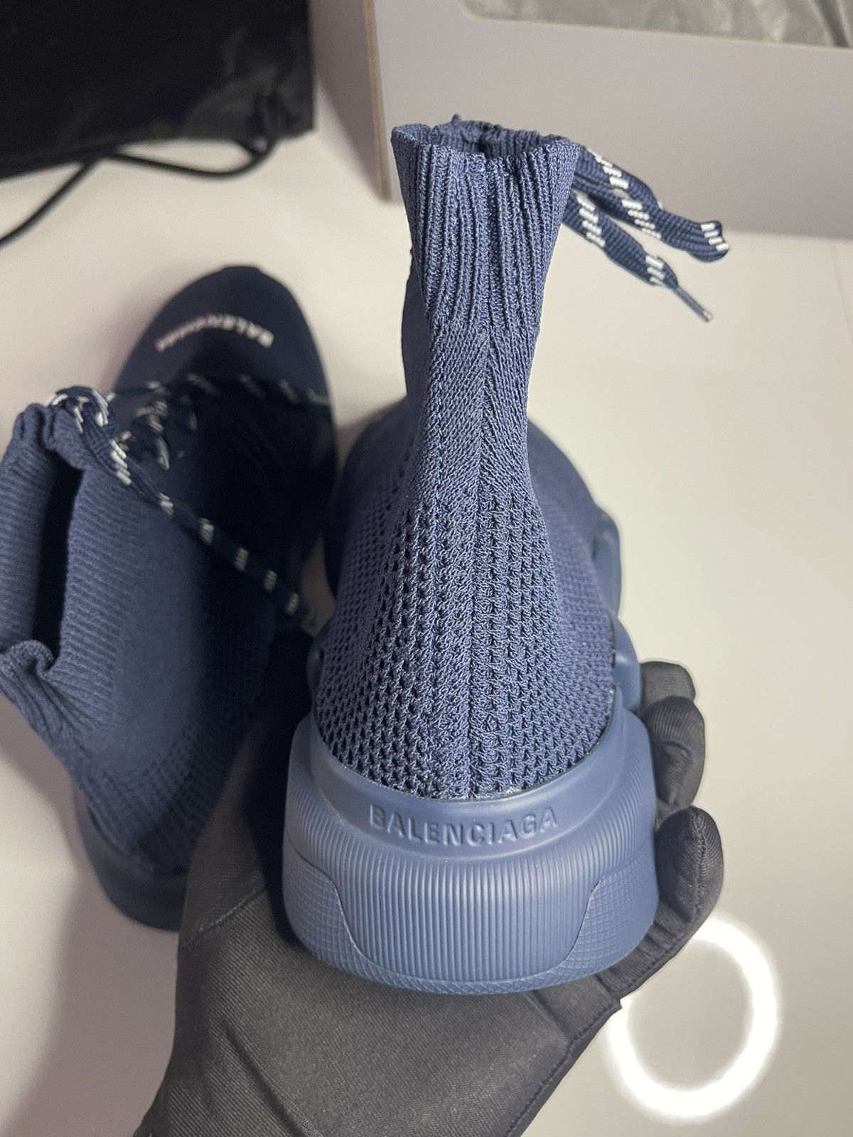 Balenciaga Balenciaga Speed 2.0 Lace-Up Blue Size 40 New Box & Dustbag Size US 7 / EU 40 - 3 Thumbnail