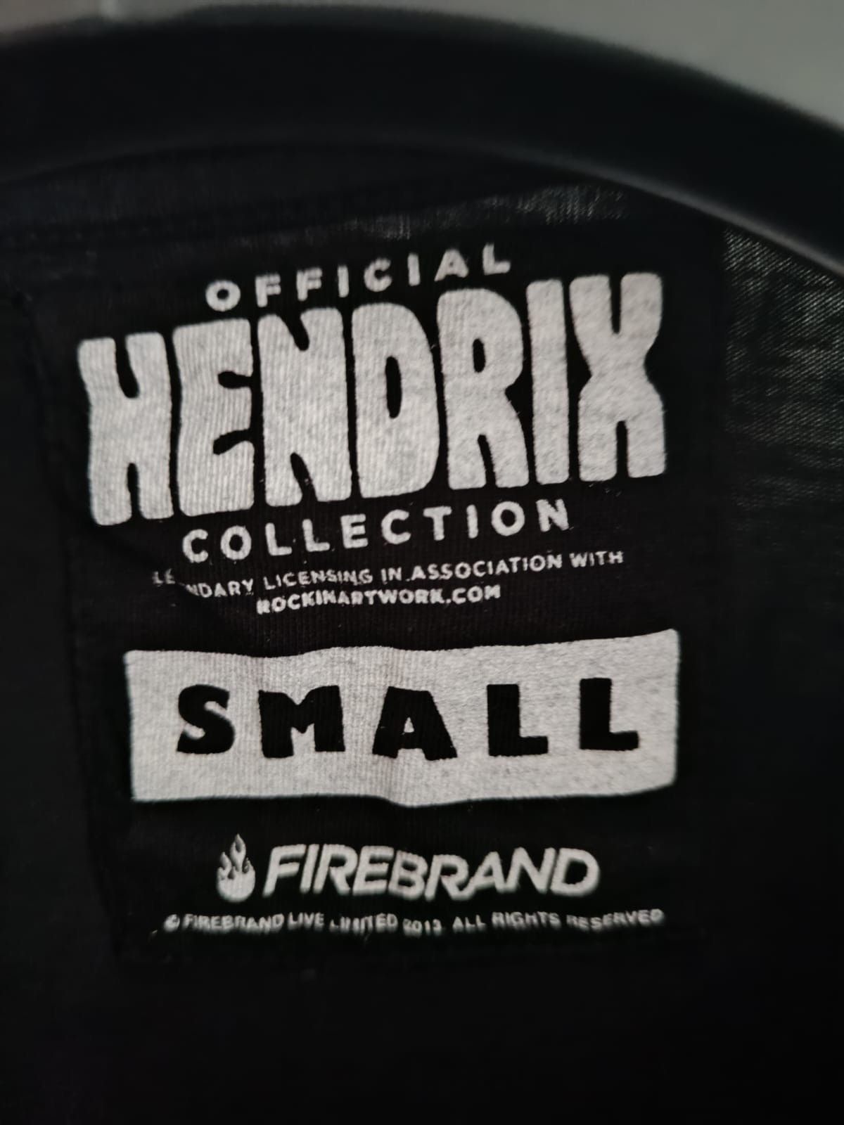 Band Tees × Vintage Jimi Hendrix Official black T-shirt Size US S / EU 44-46 / 1 - 4 Thumbnail