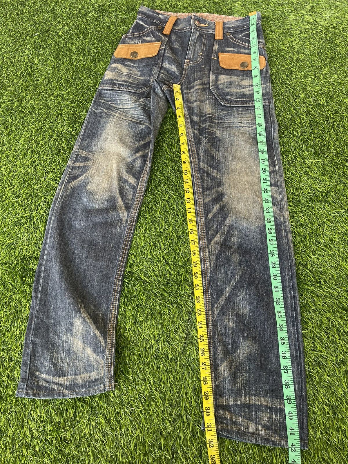 Edwin Exclusive Vintage 90s 🔥EDWIN🔥Bush Pants Blue Denim Size US 28 / EU 44 - 6 Thumbnail