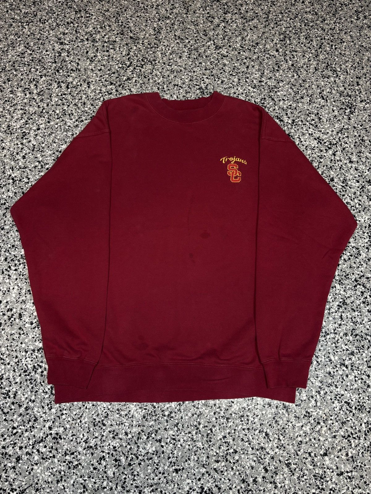 NCAA Vintage 1990s Team Trojans USC College Sweater Size XL 0656 Size US XL / EU 56 / 4 - 1 Thumbnail