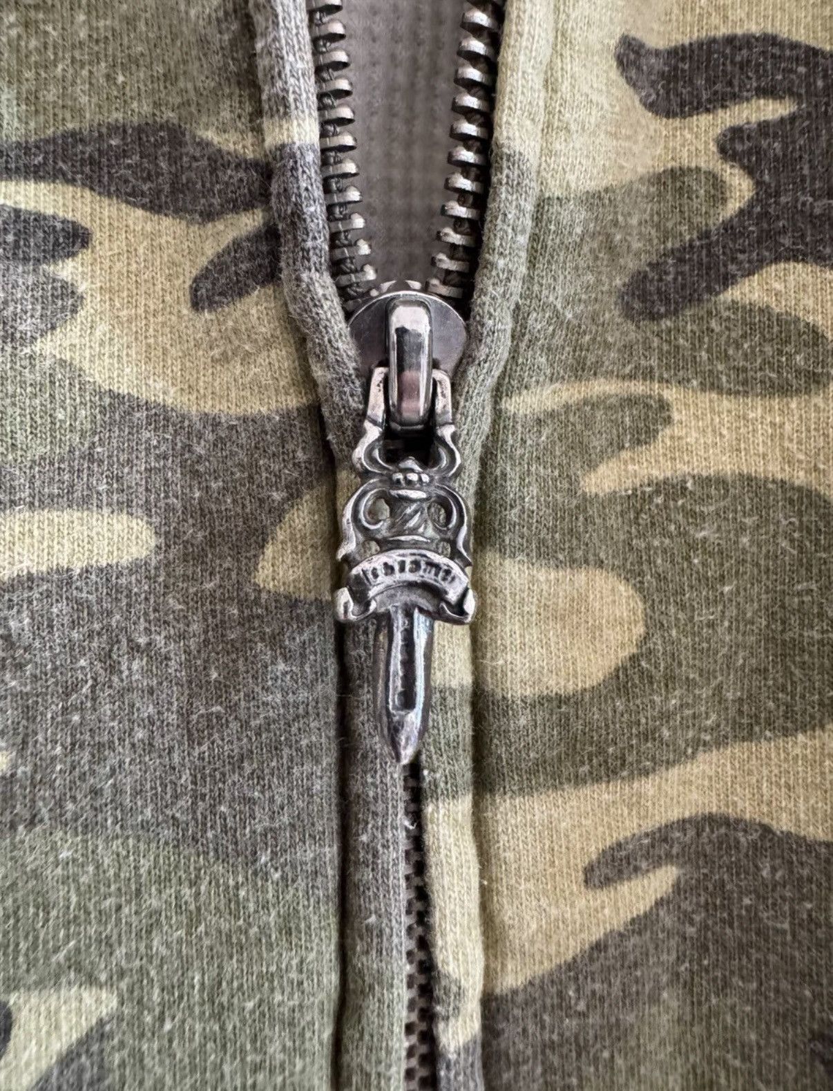 Chrome Hearts Chrome Hearts Camouflage Waffle Knit Zip Hoodie Size US L / EU 52-54 / 3 - 6 Thumbnail