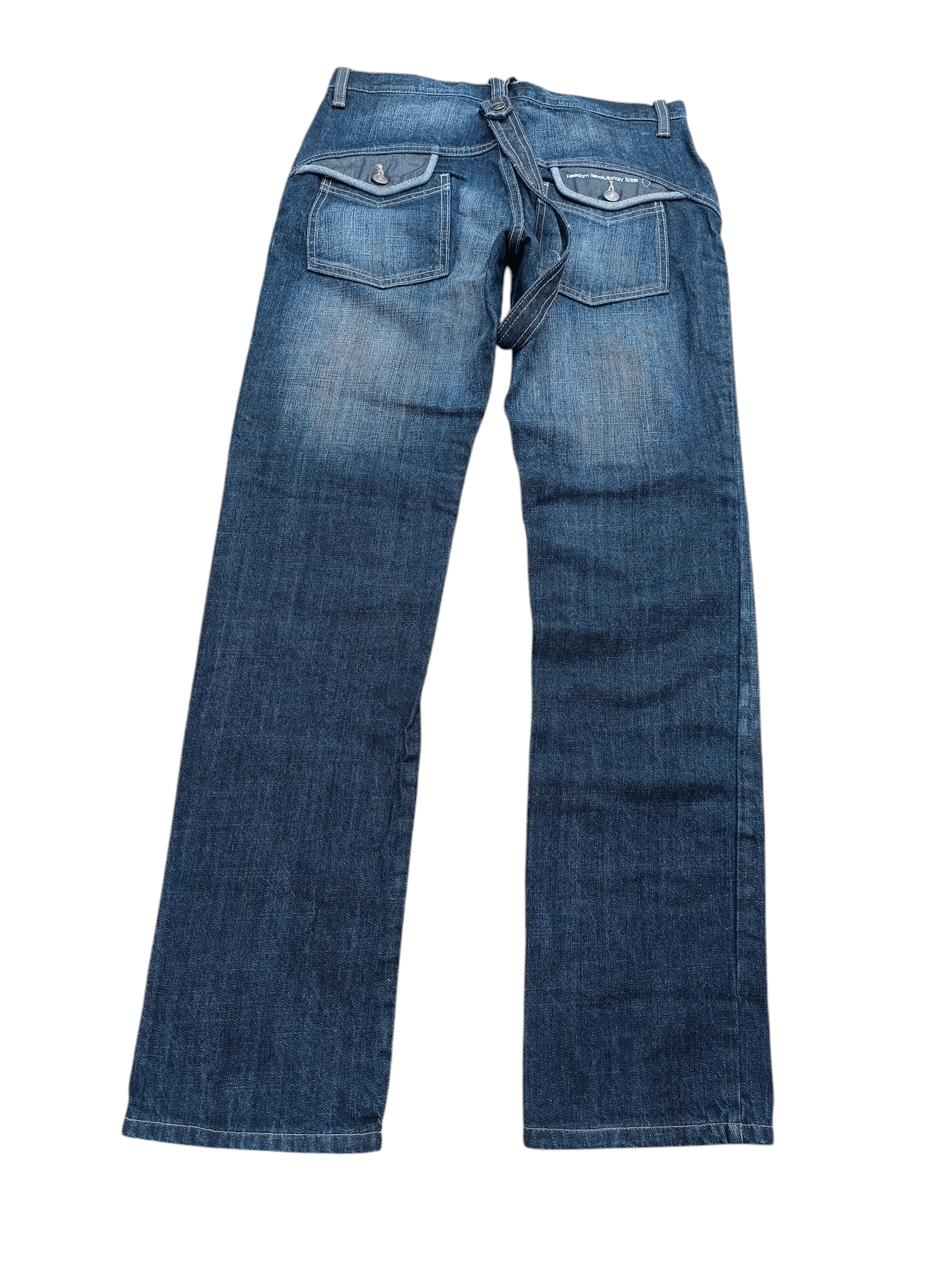 14th Addiction SICK RARE 🔥 PPFM WITH STRAP WHISKERS FADED DENIM Size US 30 / EU 46 - 11 Thumbnail