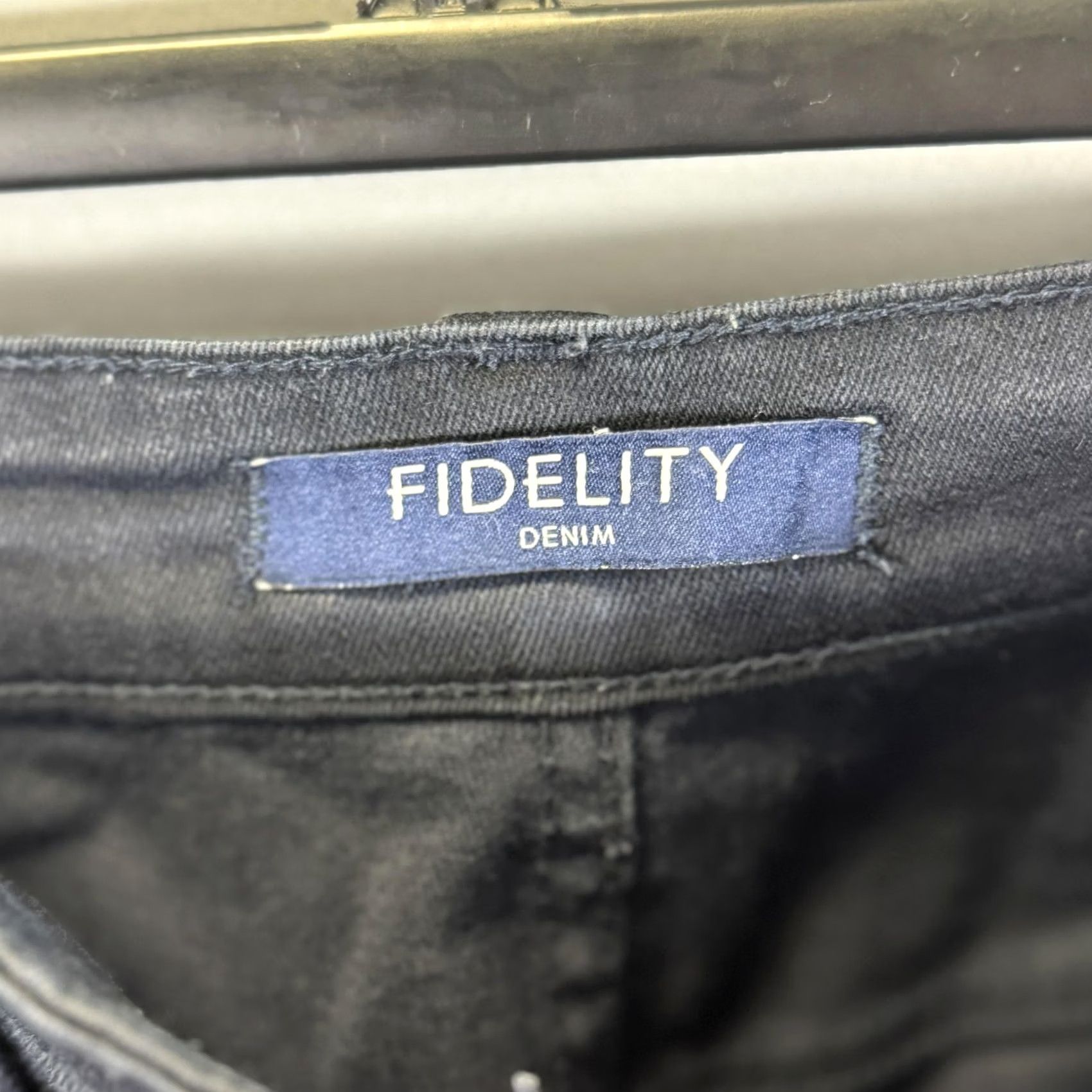 Denime Fidelity Jeans Mens 32 Dark Indigo Torino Stretch 5-Pocket Zip Fly Classic Denim Jeans Mens 32 Blue Slim Tapered Buttons Size US 32 / EU 48 - 5 Thumbnail