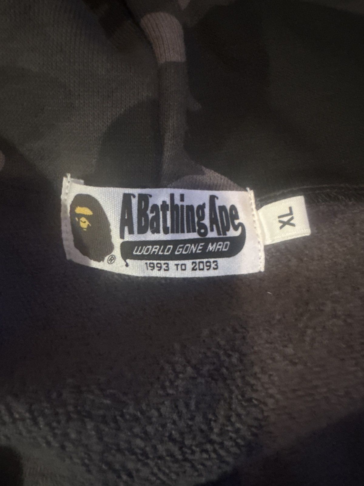 Bape Bape Black Zip-up Hoodie XL Size US XL / EU 56 / 4 - 5 Thumbnail