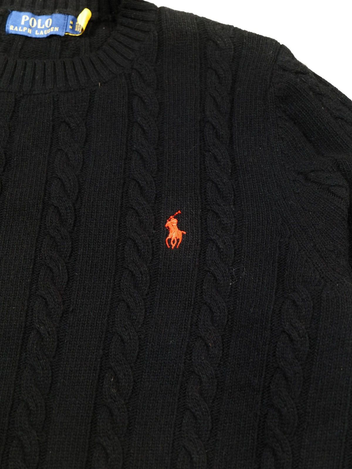 Polo Ralph Lauren Ralph Lauren Cable Knit Sweater black Size US M / EU 48-50 / 2 - 5 Thumbnail