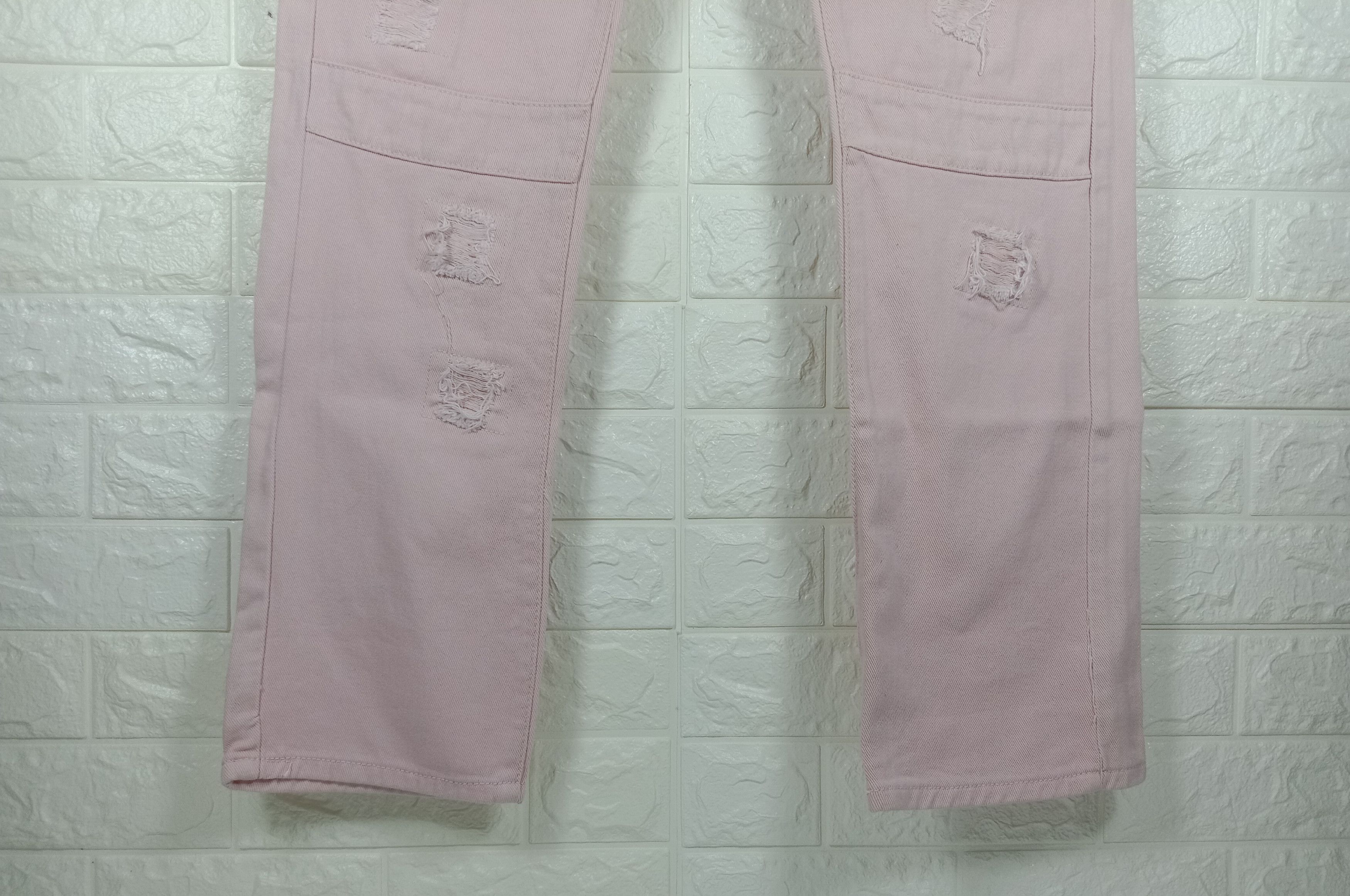Japanese Brand Vintage Japanese Jeans Ripped Design Blue Cult Denim Size 36" / US 14 / IT 50 - 8 Thumbnail