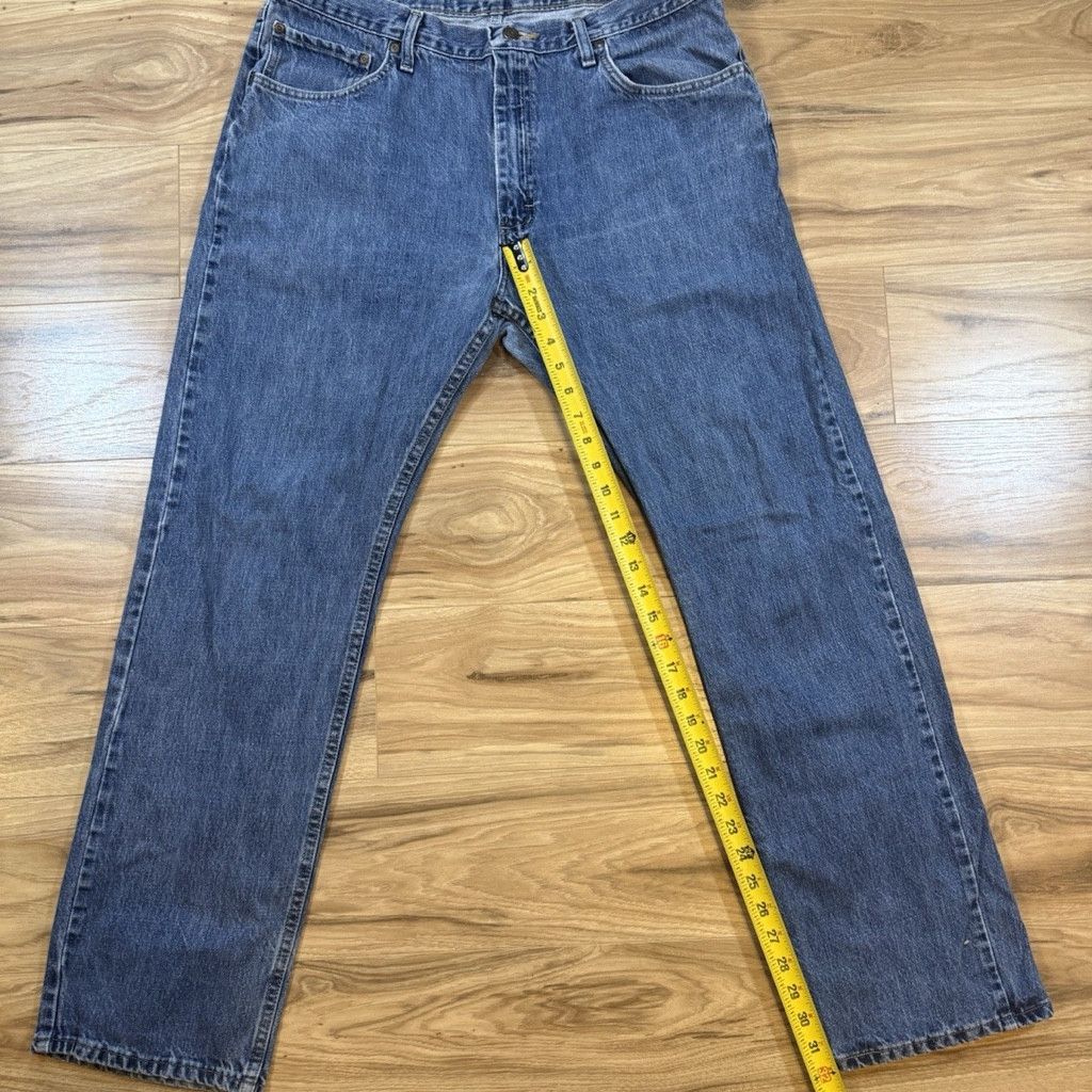 Wrangler Wrangler Straight Fit Jeans W36 L32 Blue Denim Size US 36 / EU 52 - 7 Thumbnail