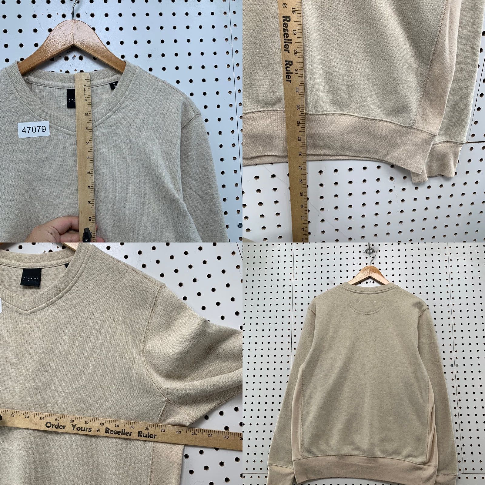 Vintage Dunning Mens Sweater Wool Polyester Blend Crewneck Beige Casual Casual Size US M / EU 48-50 / 2 - 8 Thumbnail