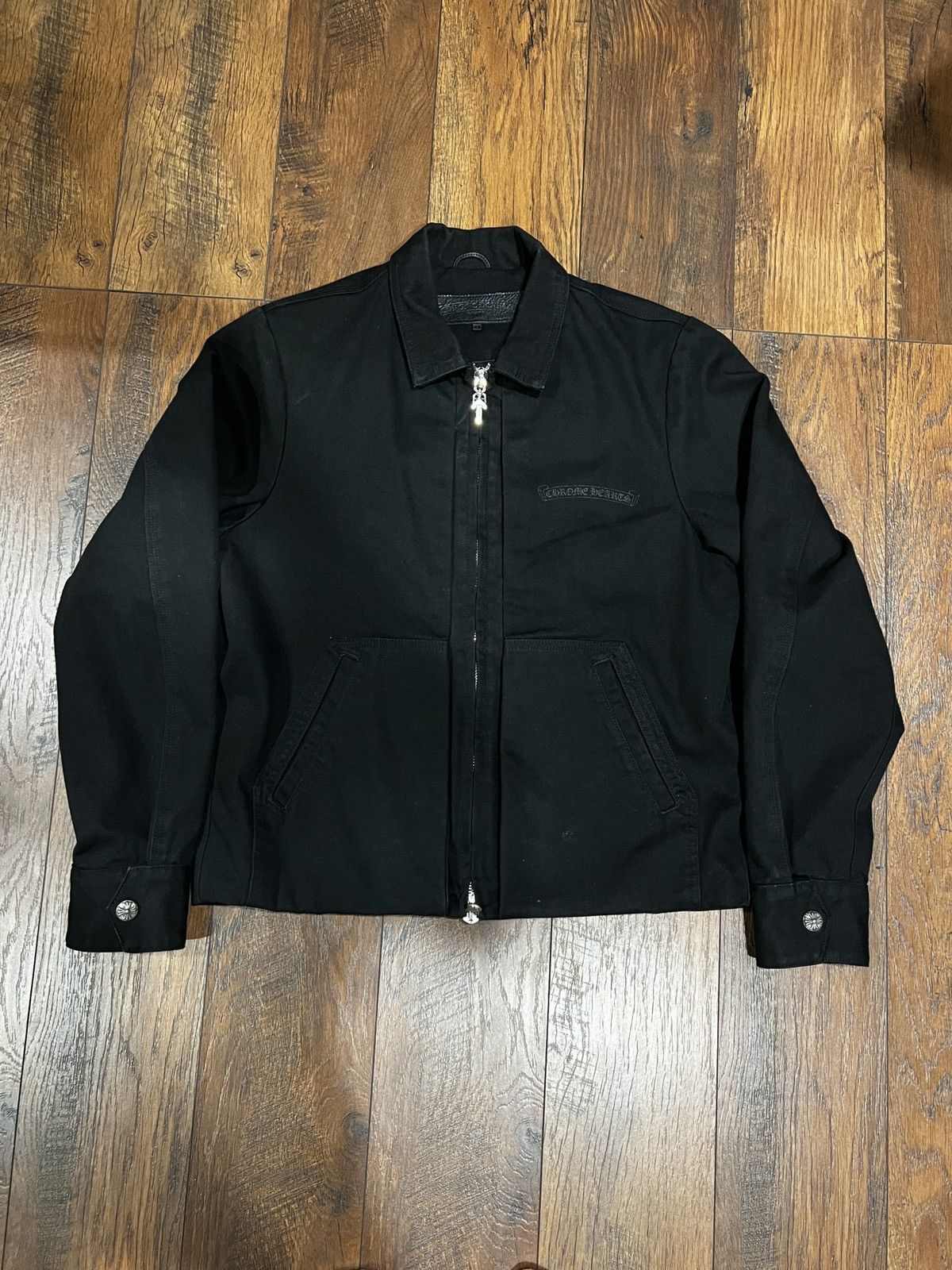 Chrome Hearts Street Meat Canvas Zip Up Work Jacket | Grailed