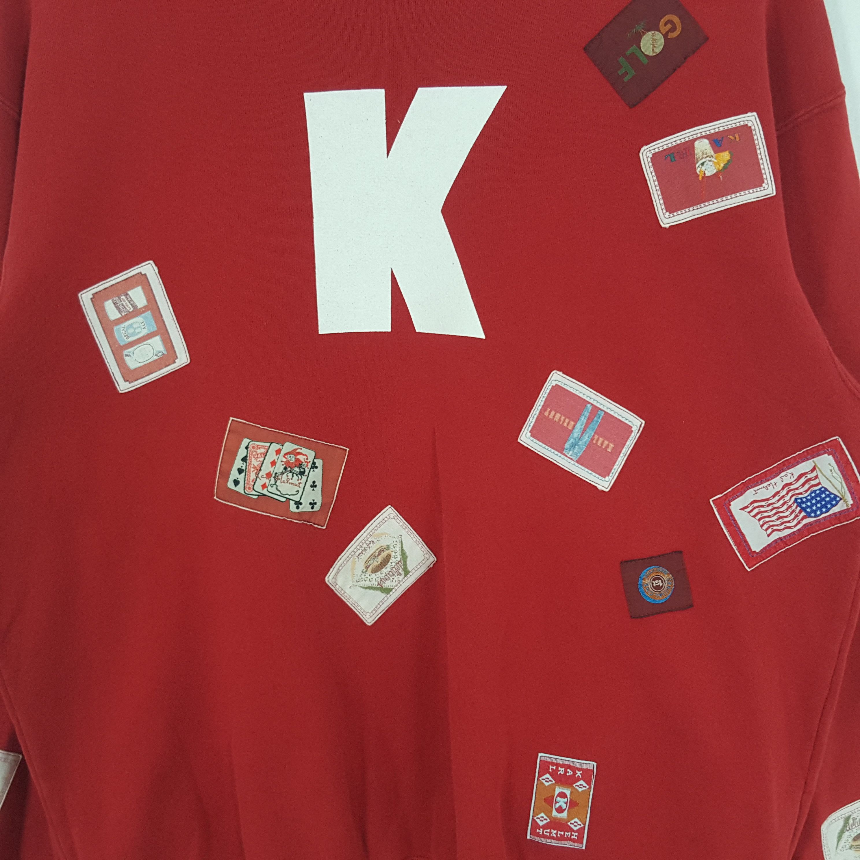 Karl Helmut × Vintage Vintage Karl Helmut Patches Design Sweatshirt Size US L / EU 52-54 / 3 - 2 Thumbnail