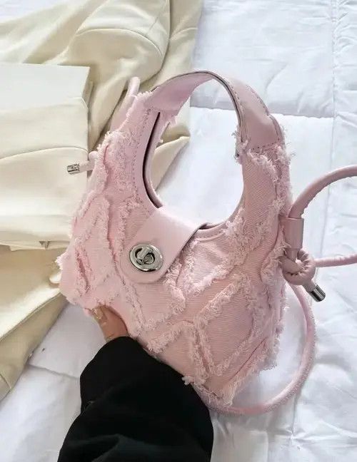 Japanese Brand × Vintage Frail Detailed Fuzzy Hobo Bag Size ONE SIZE - 2 Thumbnail
