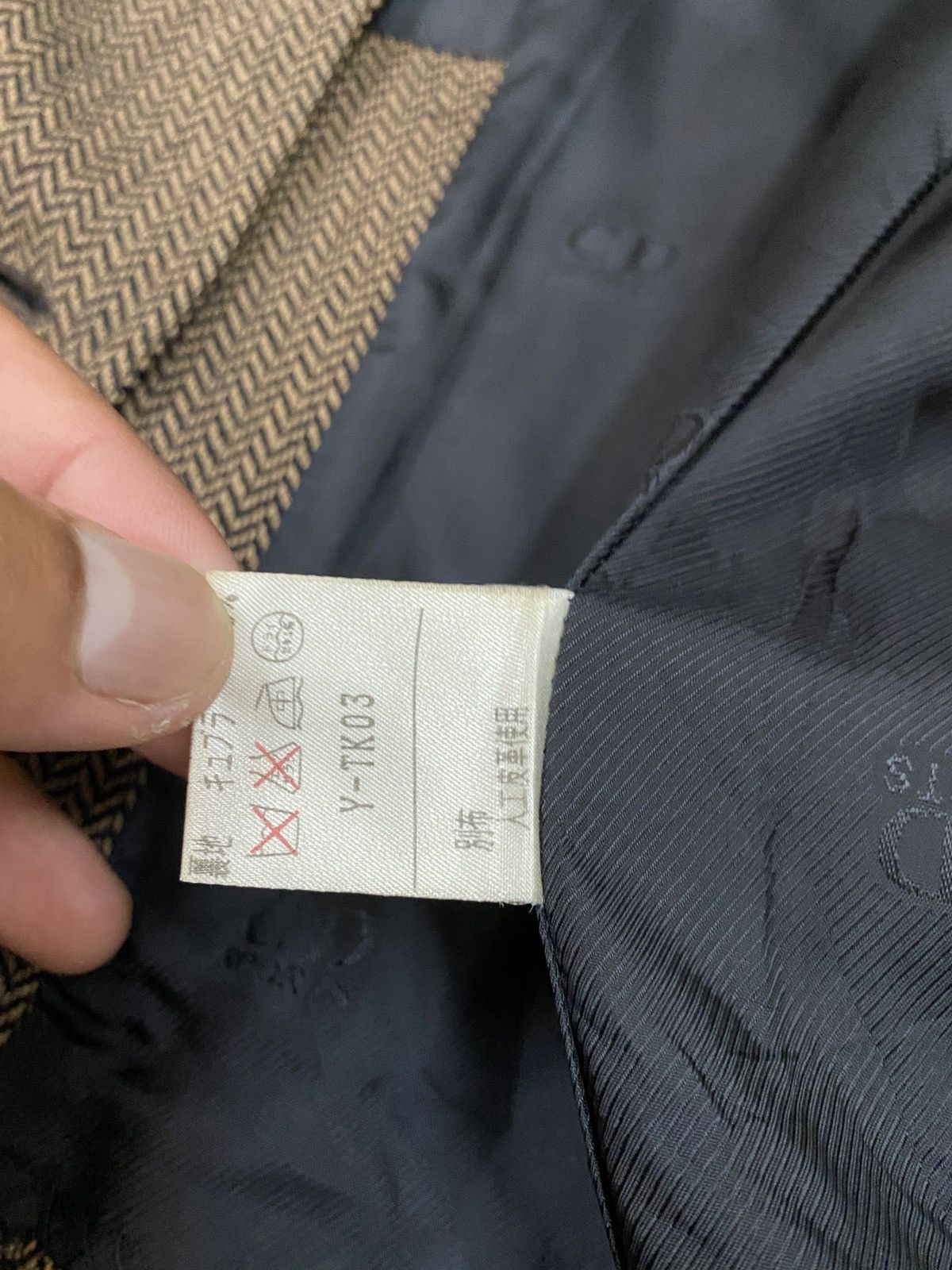 Christian Dior Monsieur VTG Christian Dior Sports Herringbone Wool Blazer Jacket Size M / US 6-8 / IT 42-44 - 12 Thumbnail
