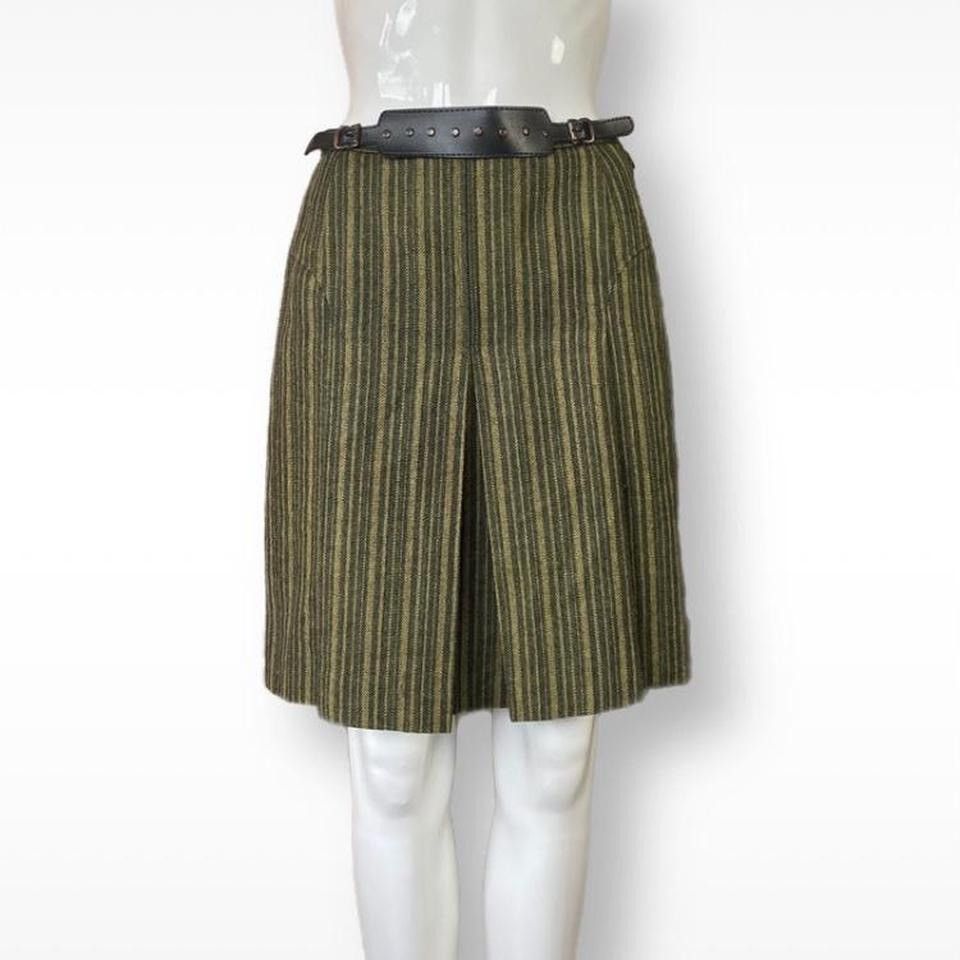 Vintage Vintage High Rise WOOL Skirt Size 27" / US 4 / IT 40 - 1 Thumbnail