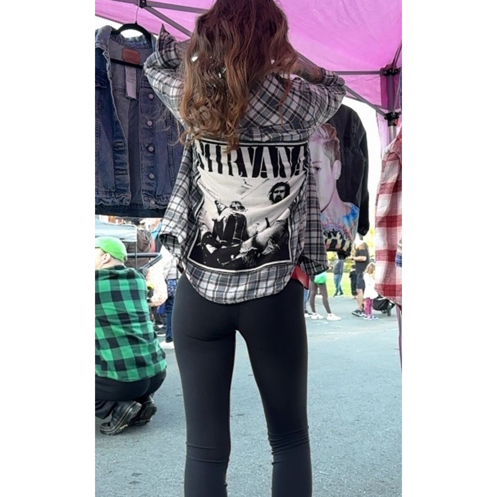 Forever 21 NIRVANA Kurt Cobain Upcycled Retro Vintage Plaid Flannel M Size M / US 6-8 / IT 42-44 - 1 Thumbnail