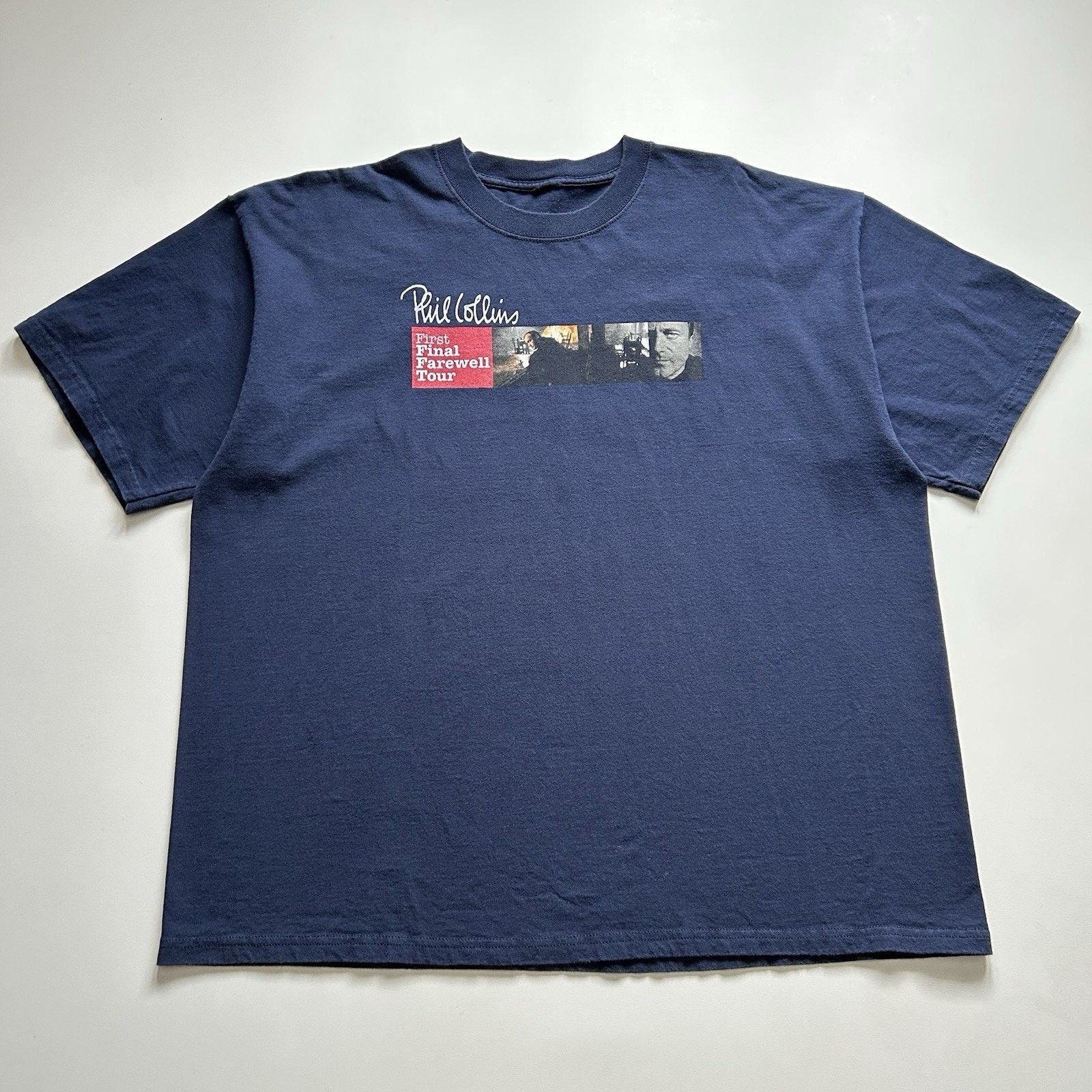 Band Tees Vintage 2004 Phil Collins Final Farewell Tour Shirt 2XL Y2K Size US XXL / EU 58 / 5 - 1 Thumbnail
