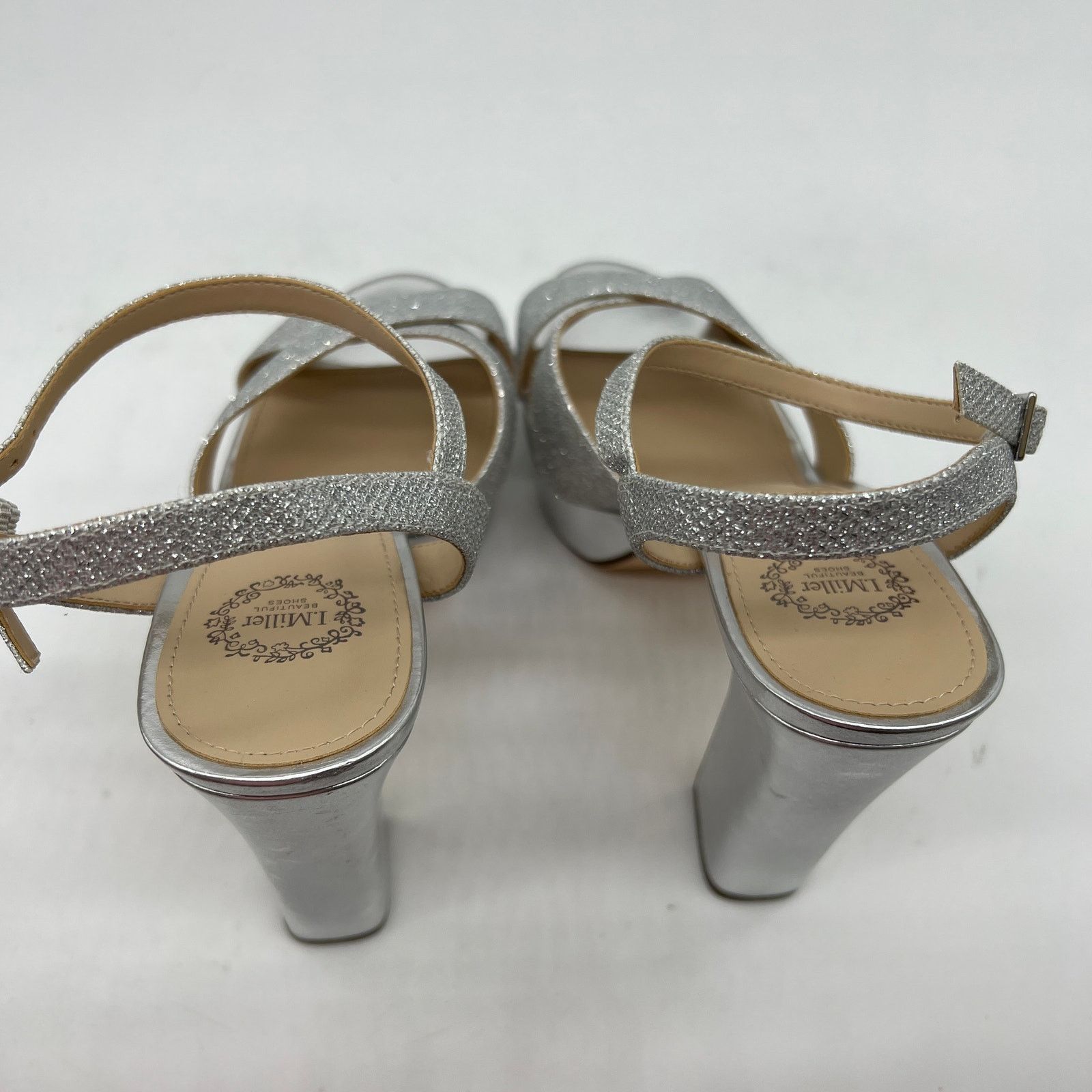 Other I. Miller Womens Samien Heeled Sandals Silver Size US 9 / IT 39 - 8 Thumbnail