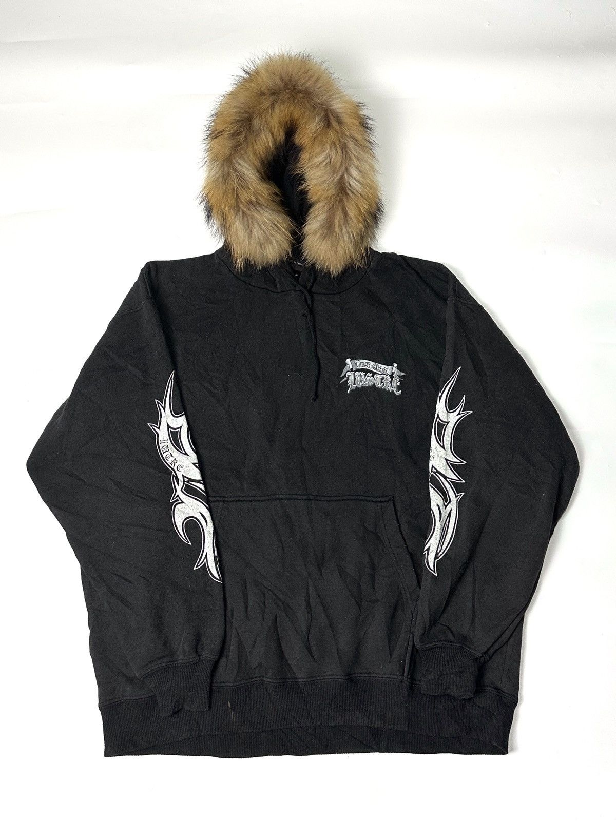 If Six Was Nine × Japanese Brand × Le Grande Bleu (L.G.B.) Fur Hoodie Tribal Skulls Lustre ifsixwasnine lgb style Size US L / EU 52-54 / 3 - 3 Thumbnail