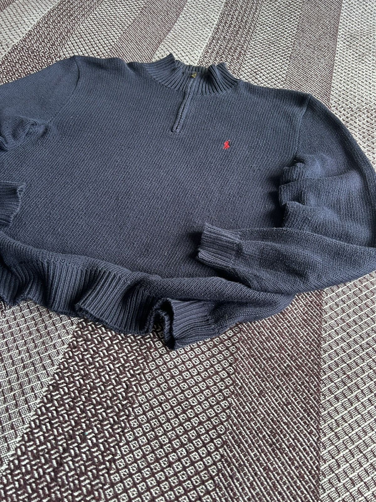 Polo Ralph Lauren × Vintage Vintage Polo Ralph Lauren Old Money Style Sweater 1/3 Zip Size US M / EU 48-50 / 2 - 3 Thumbnail
