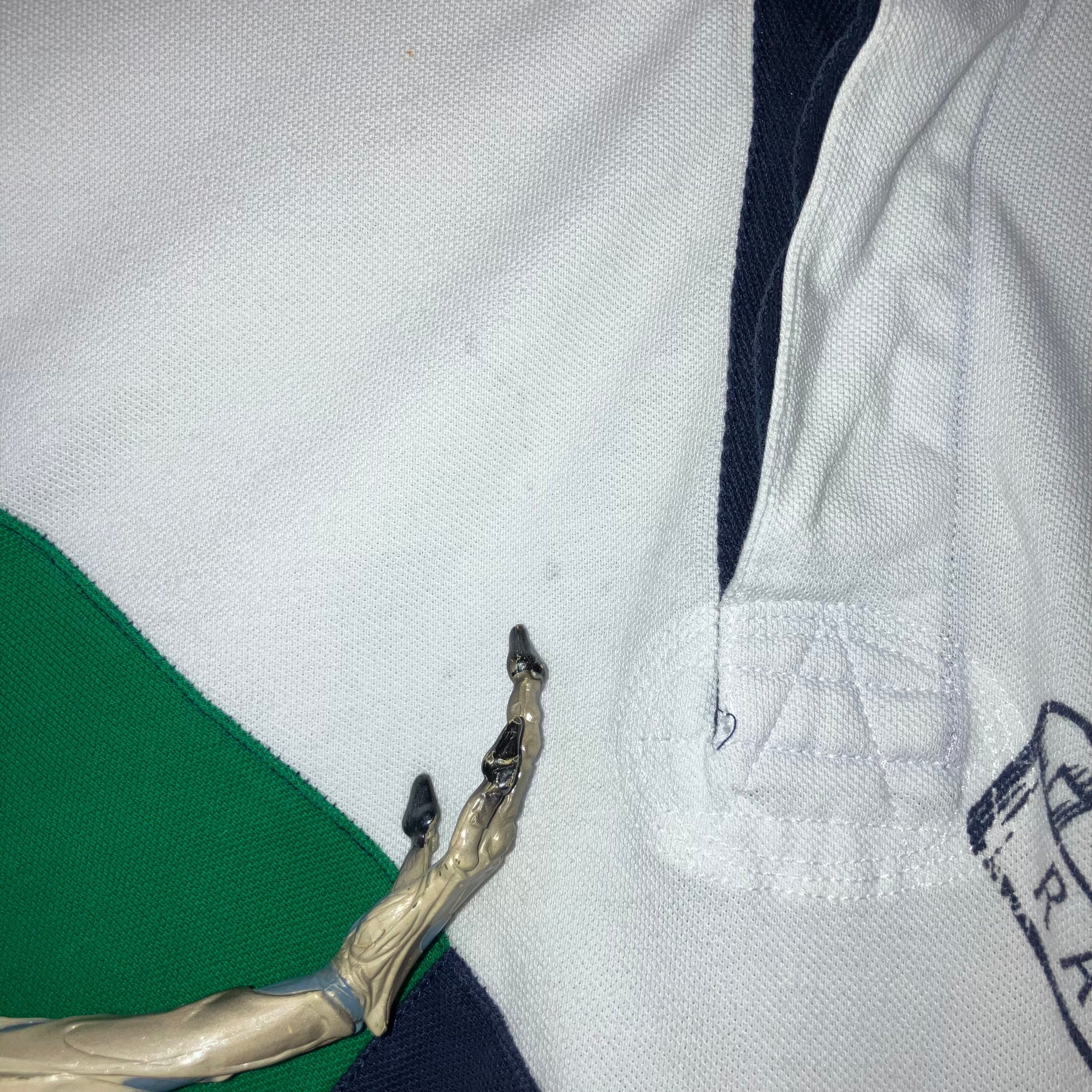 Polo Ralph Lauren × Vintage Polo Ralph Lauren 381 Bleecker Q Pier 18 Flag Logo Polo Size US XXL / EU 58 / 5 - 5 Thumbnail