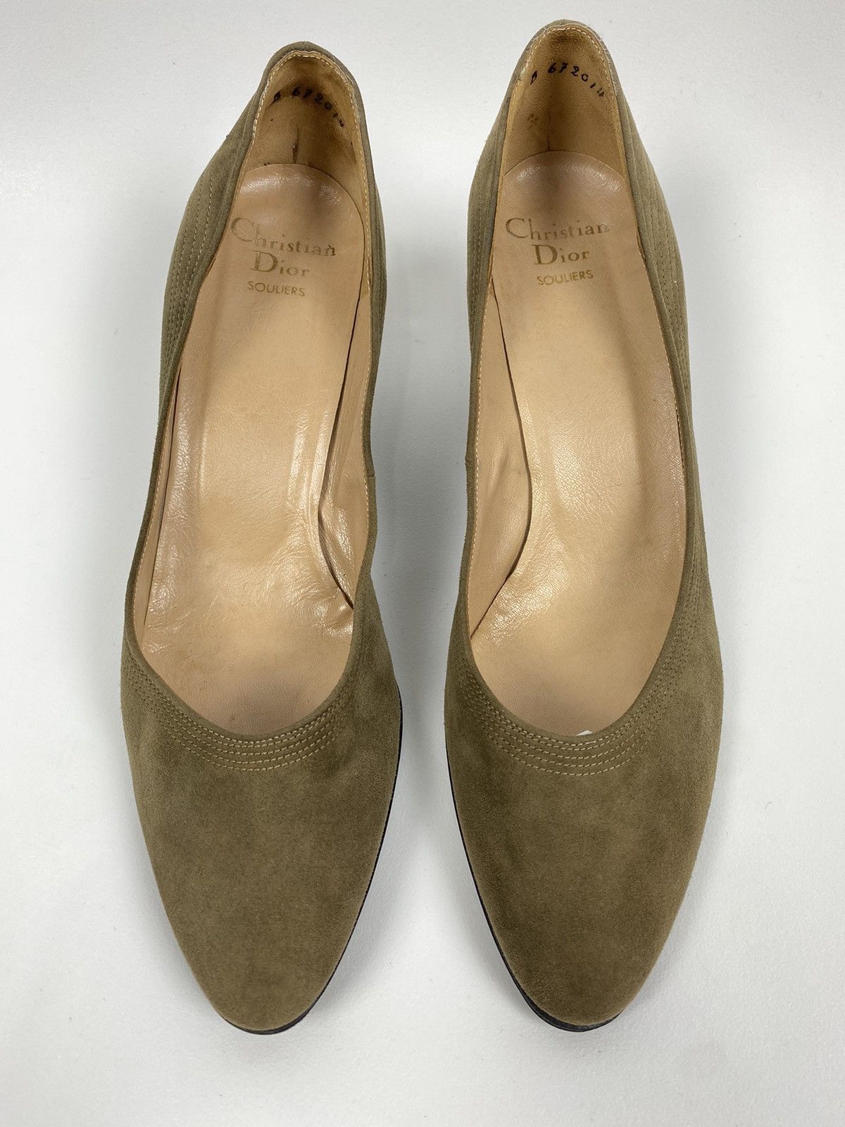 Christian Dior Monsieur × Vintage Christian Dior Souliers Suede Pumps Vintage size EU8,5 Size US 9.5 / IT 39.5 - 2 Thumbnail