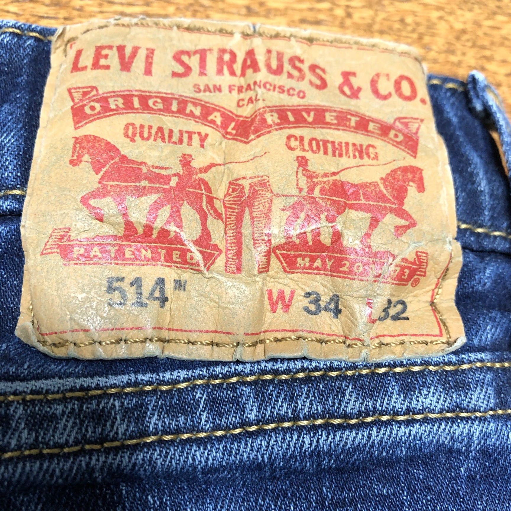 Levi's Levi's 514 Jeans Denim Blue 32x30 Regular Fit Mens Belt Loops 5-Pocket Western Cowboy USA Classic 80s 90s" Size US 32 / EU 48 - 4 Thumbnail