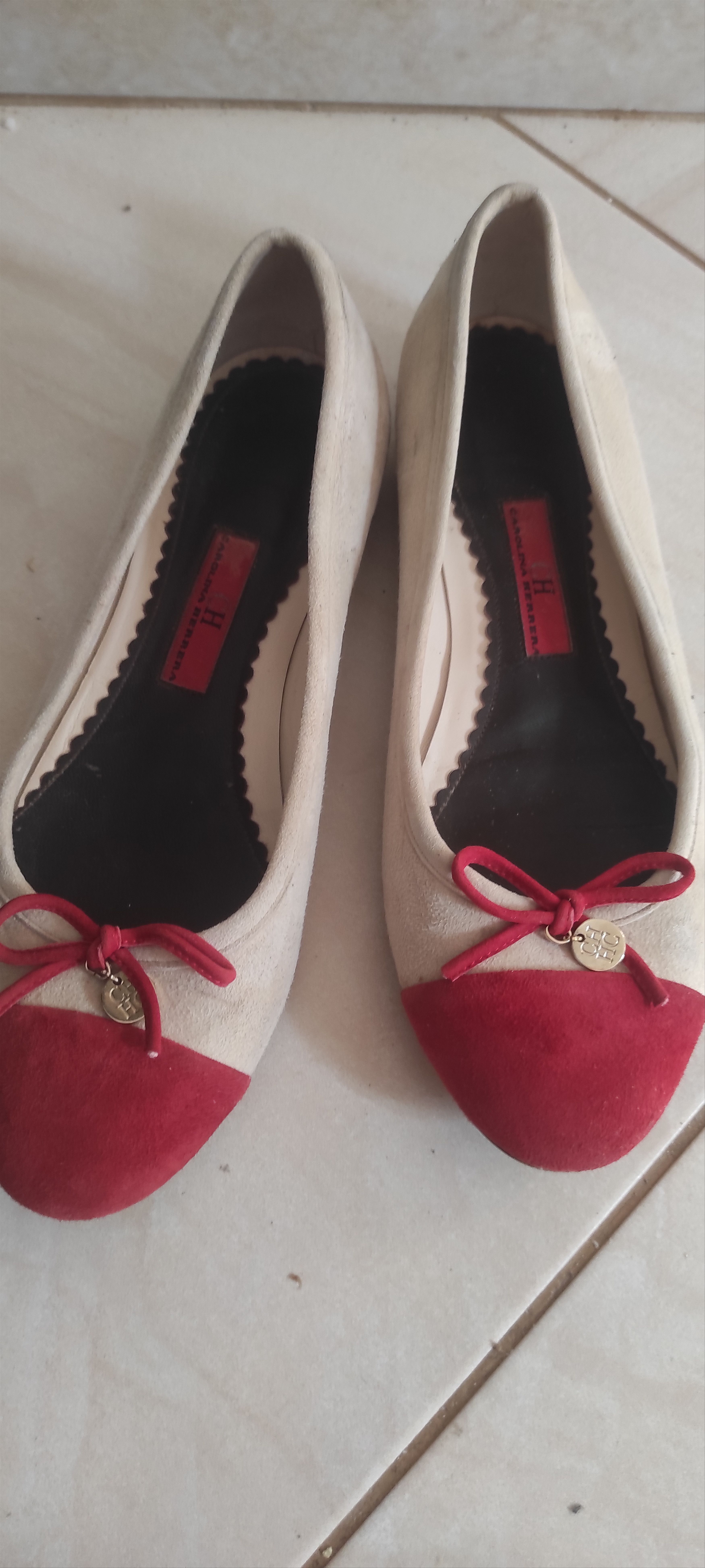 Carolina Herrera Carolina Herrera Ballerina Flat Shoe Suede Leather Ballet Size US 5 / IT 35 - 20 Thumbnail