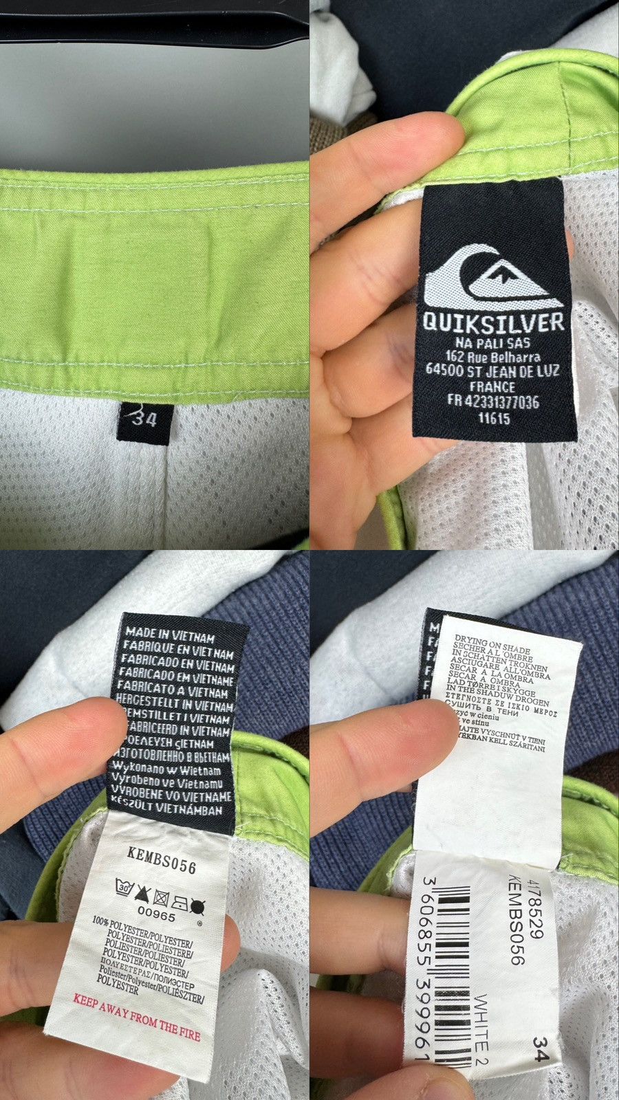 Quiksilver Quiksilver Off The Lip Board Shorts Swim Trunks Graffiti Y2K Size US 34 / EU 50 - 5 Thumbnail