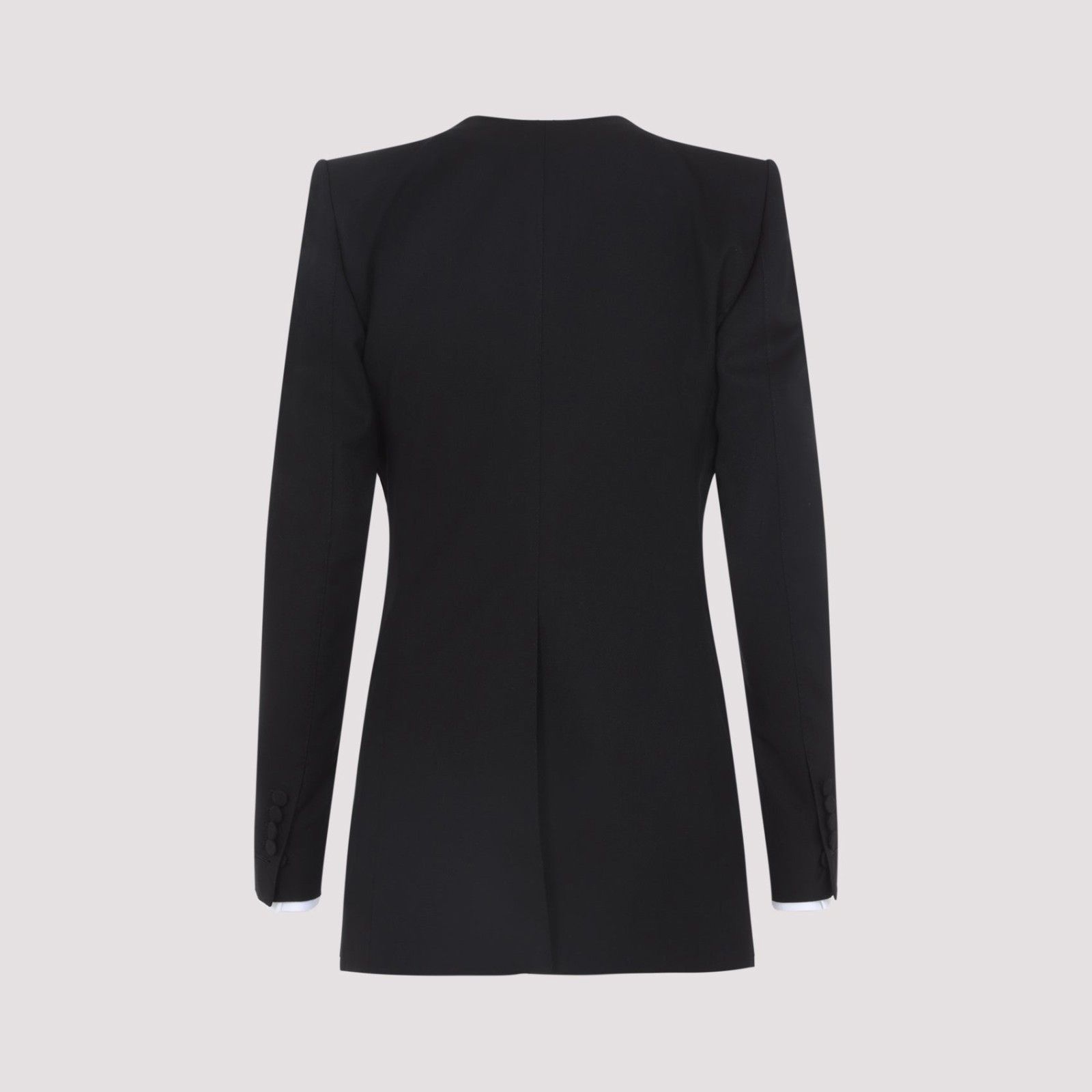 Tom Ford Tom Ford Black Collarless Jacket New & Authentic (Women's si Size S / US 4 / IT 40 - 1 Thumbnail