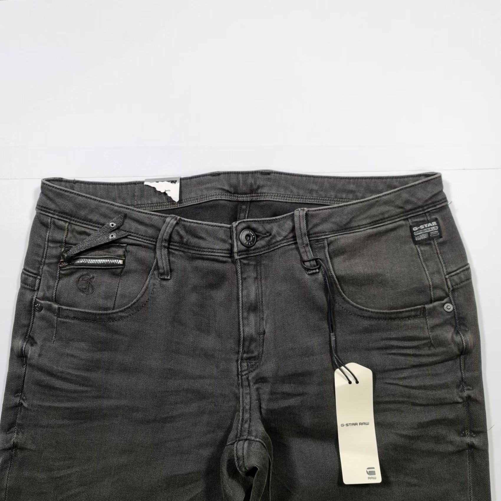 G-Star G-Star Slim Jeans Womens Grey W32 L32 Stretch Denim 5-Pocket Logo New with Tags Size 24" / US 00 / IT 34 - 2 Thumbnail