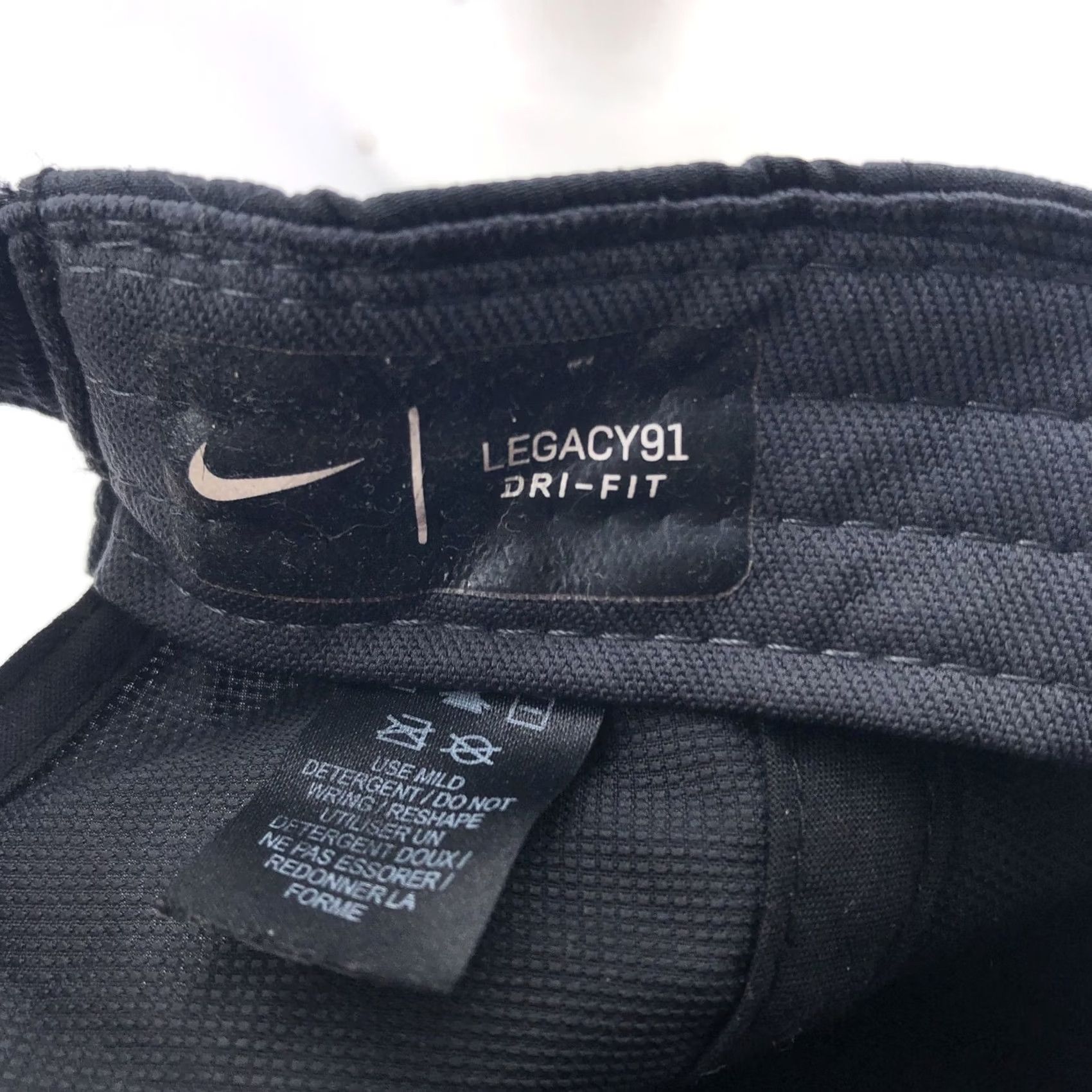 Nike Nike Hat Cap Strap Back Black Legacy91 Dri-FIT Athletic Golf Embroidered Mens Size ONE SIZE - 5 Thumbnail
