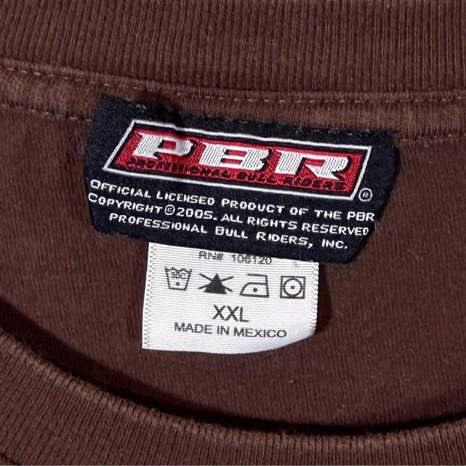 Vintage VINTAGE PBR T-Shirt Brown Cotton Made In Mexico Graphic XXL Men Short Sleeve Adult XXL Man Boys Mens Womens Size US XXL / EU 58 / 5 - 4 Thumbnail